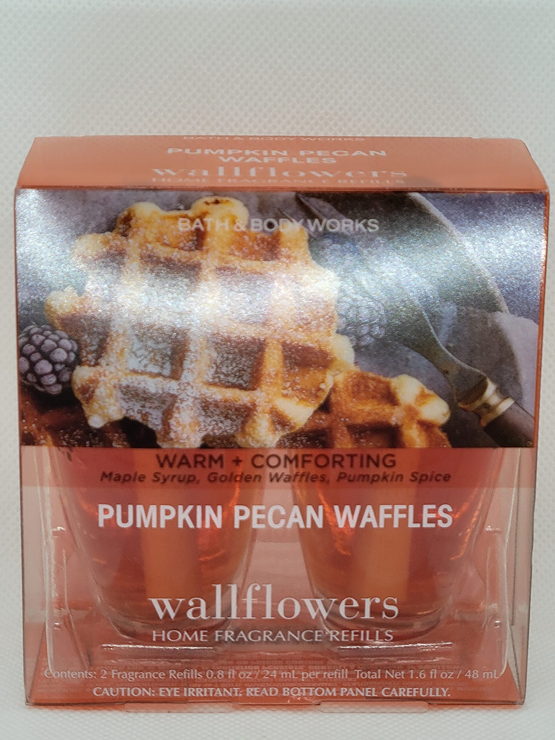 Bath & Body Works Pumpkin Pecan Waffles Wallflower Refill 2-Pack - Home Fragrance Plug-In Refills for Fall & Winter Season