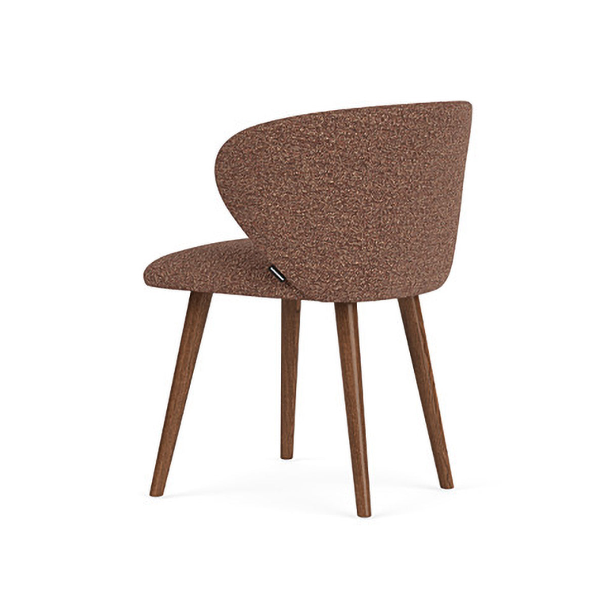 Ellie Boucle Dining Chair - Modern Upholstered Accent Chair for Kitchen, Dining Room, or Office - Soft Textured Fabric & Sturdy Wooden Legs - Perfect for Home Decor & Entertaining