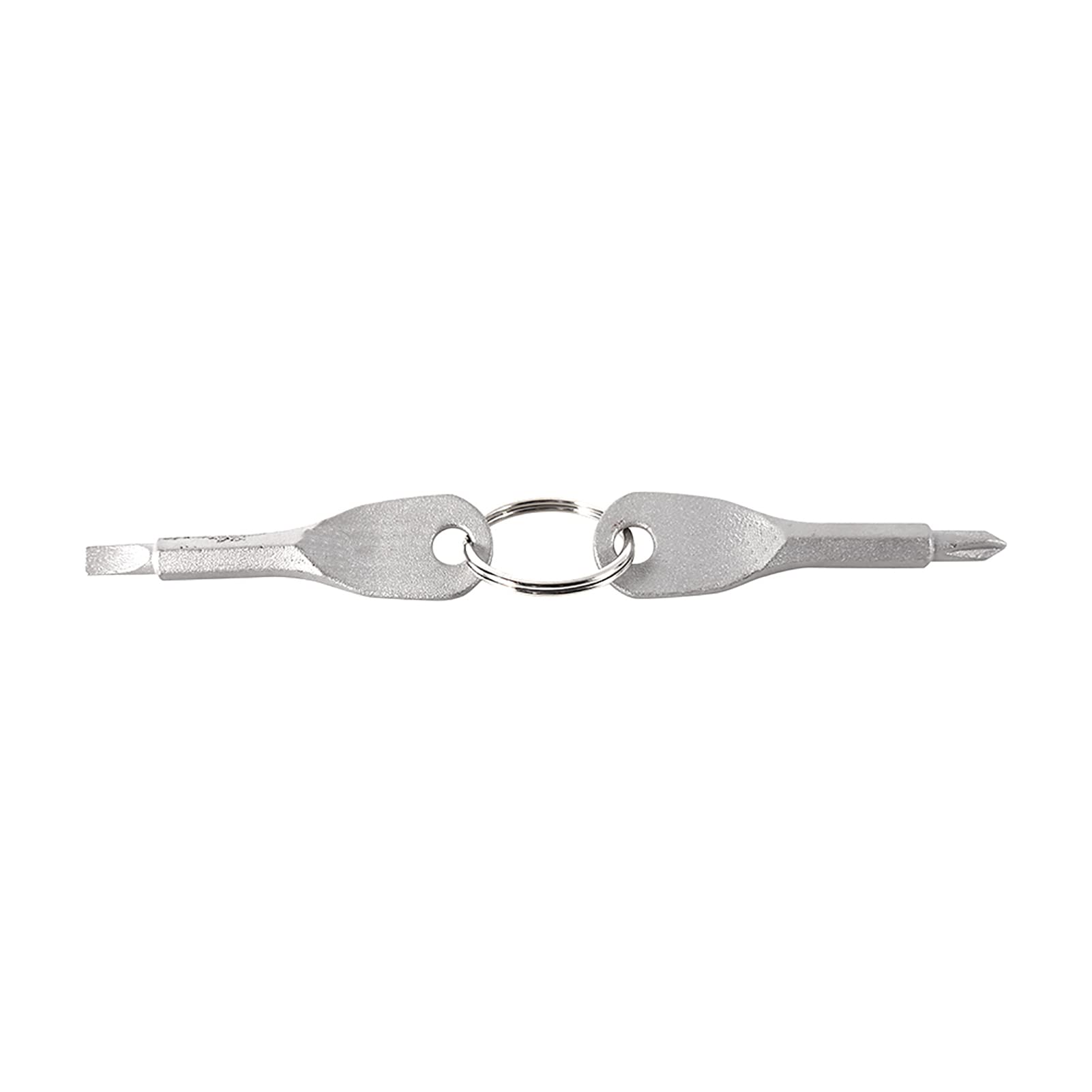 EDC Screwdriver Set - Stainless Steel Portable Keychain Screwdriver Kit with 6 Bits | Perfect for Home Repairs, Electronics, Bikes & Emergency Tools (Black)