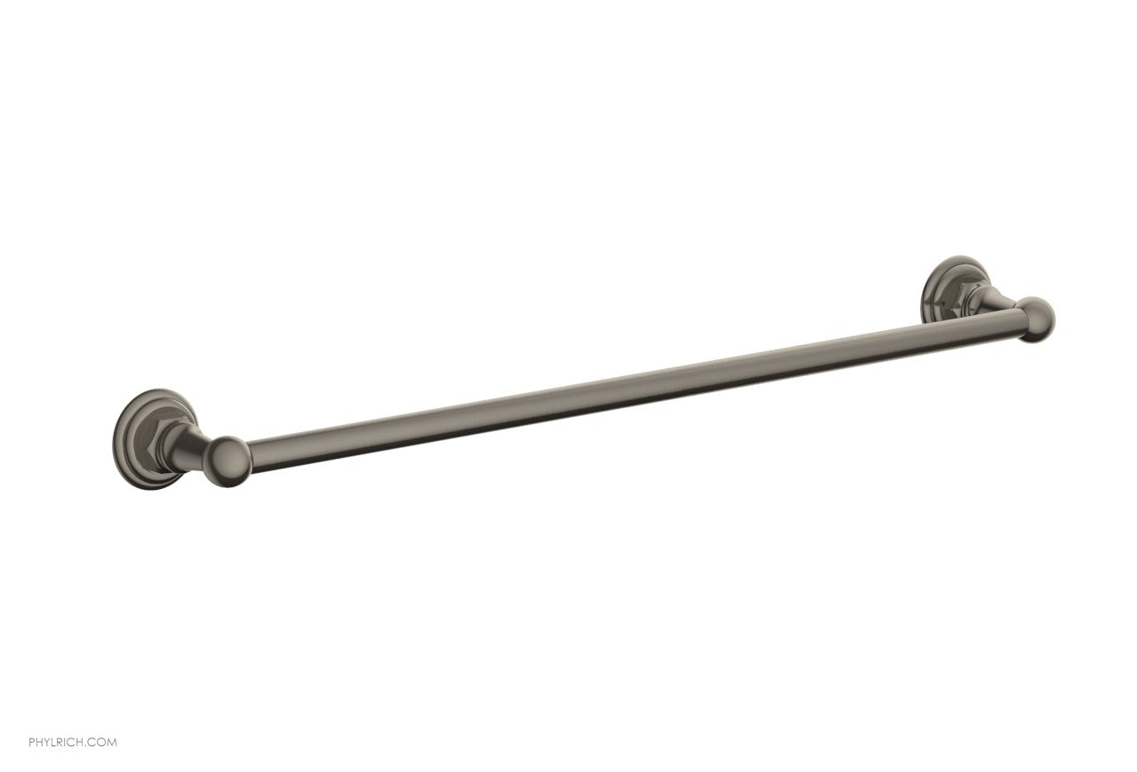 HEX TRADITIONAL 24-Inch Chrome Towel Bar - Bathroom Towel Rack for Hand & Bath Towels - Perfect for Modern & Traditional Bathrooms, Kitchens & Laundry Rooms