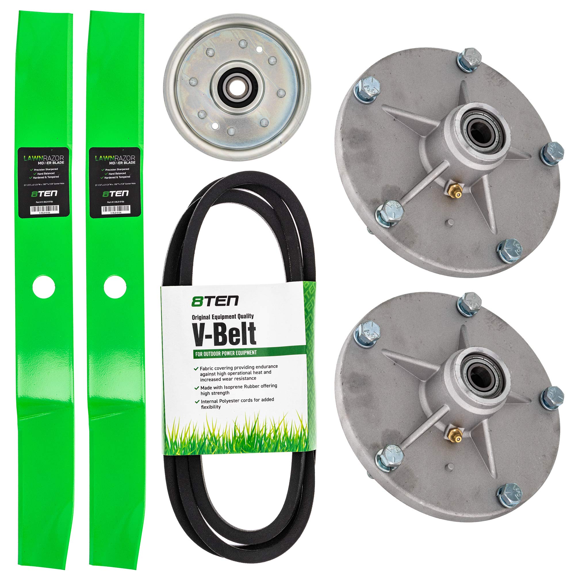 8TEN Deck Rebuild Kit for Murray 42-Inch Mowers - Compatible with 42533x30A Blade Spindle Belt Idler - Replacement Parts for Lawn Mower Deck Maintenance & Repair | Perfect for DIY Homeowners & Landscapers