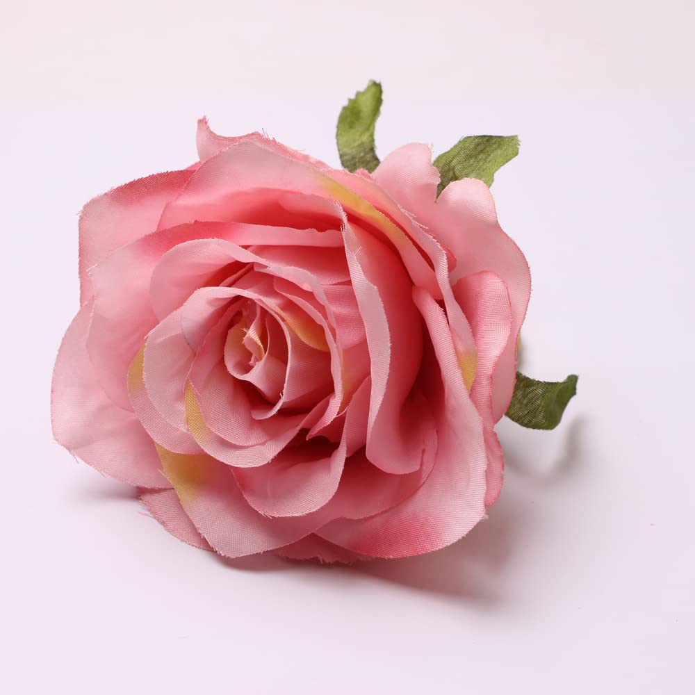 Handmade Floral Napkin Rings Set of 6 - Rose Vine Design Table Decor for Spring Weddings, Easter, and Dinner Parties - Pink Rose Napkin Holders