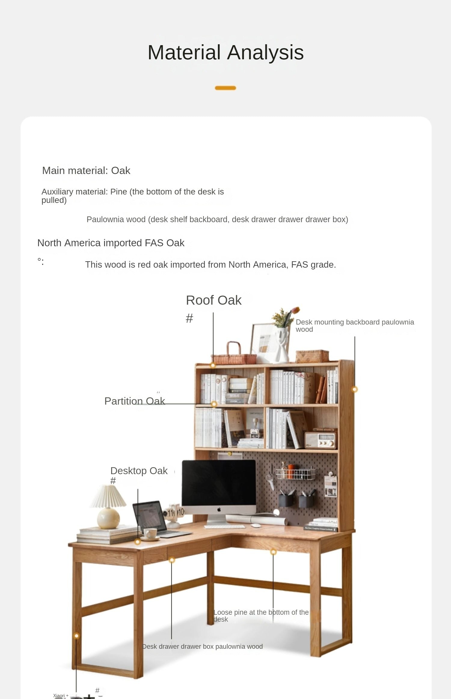 Solid Oak Wood L-Shaped Corner Office Desk - Modern Home & Office Workspace Solution for Productivity & Comfort
