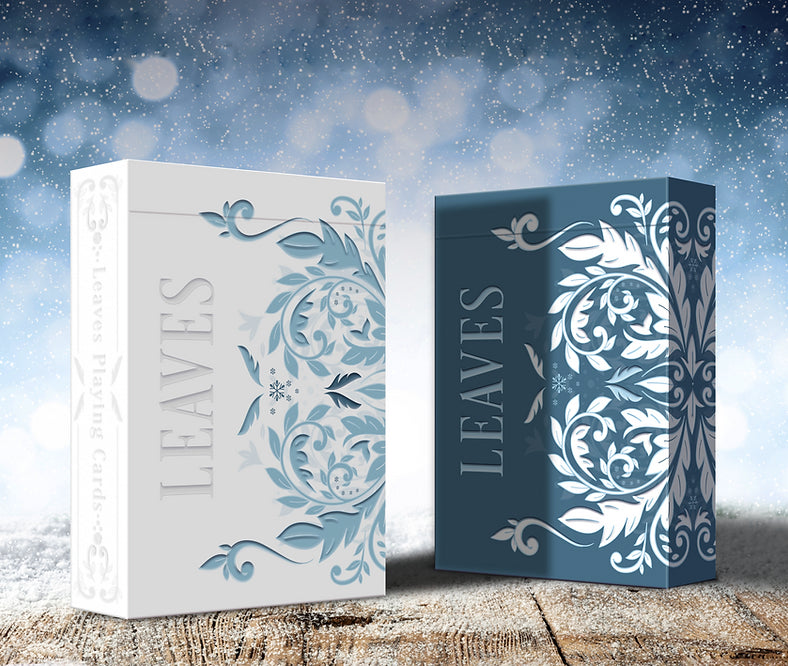 Leaves Winter Playing Cards - Collector's Edition | Premium Deck for Card Games, Magic Tricks & Holiday Gatherings