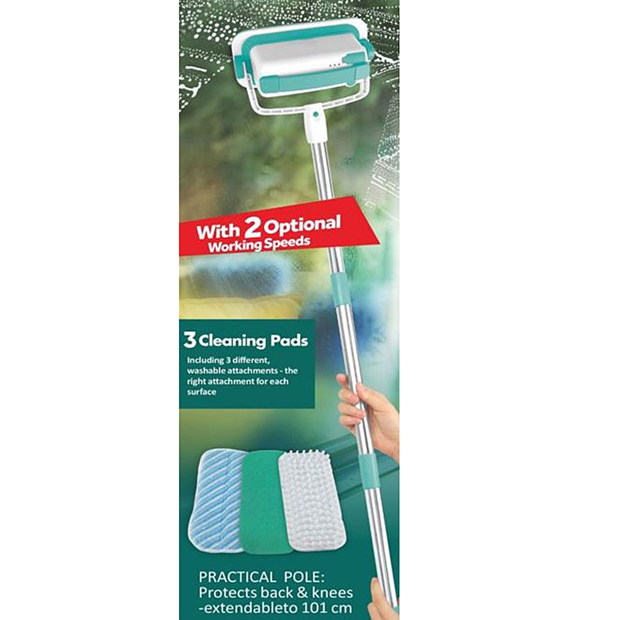 Milex Cordless Electric Scrubber - Powerful Vibration Cleaning Brush for Stubborn Dirt & Grime - Perfect for Bathroom Tiles, Kitchen Sinks & Outdoor Cleaning