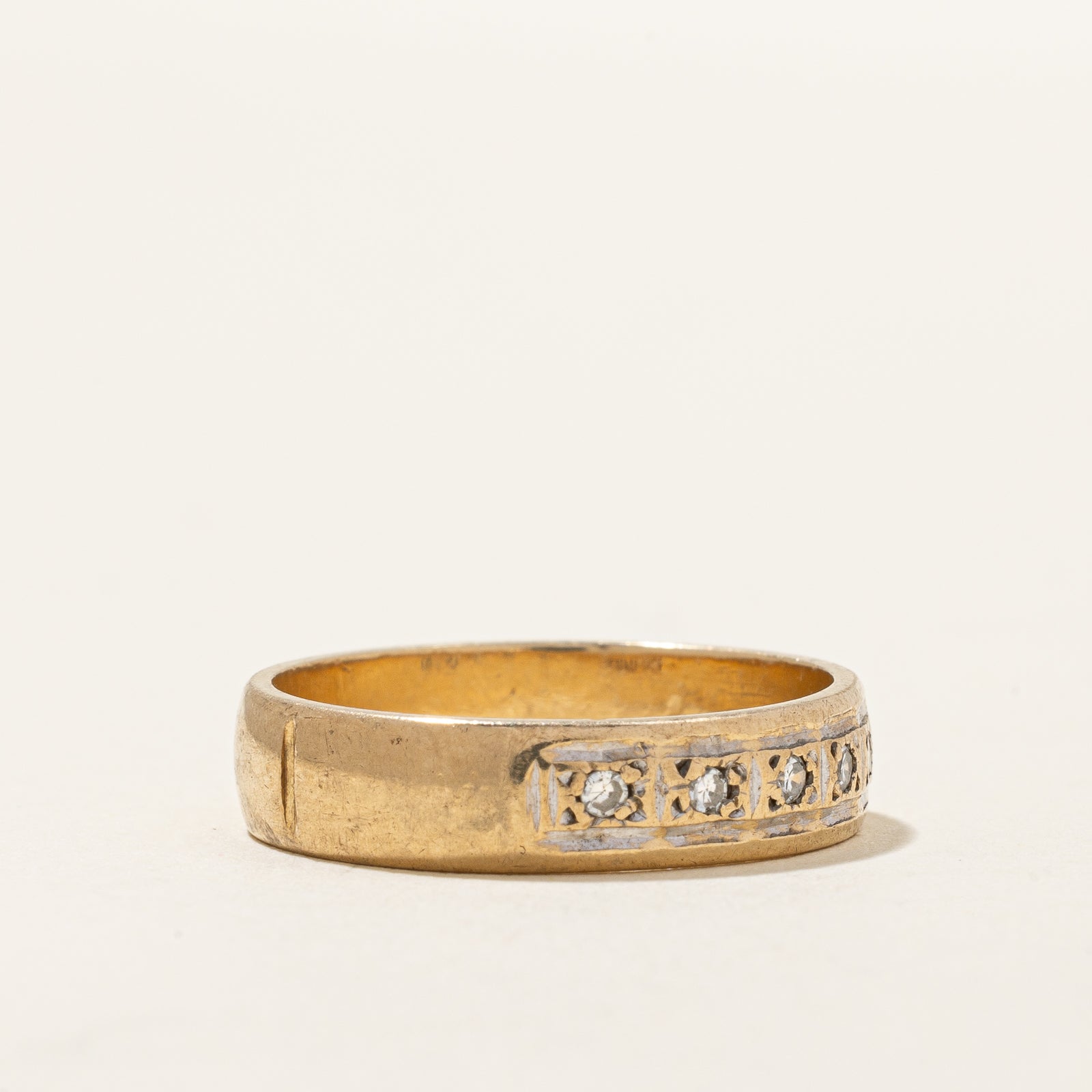 0.08ctw Five Stone Diamond Ring - Size 7.5 | Elegant Wedding Band, Anniversary Gift for Her | Perfect for Engagement, Proposal & Special Occasions