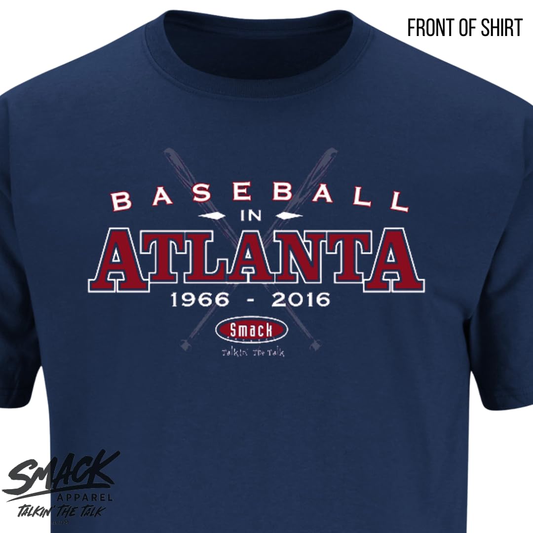 Atlanta Braves Baseball Fan Navy T-Shirt | Officially Licensed MLB Apparel (S-5XL) for Men, Women & Kids - Perfect for Game Day, Tailgating & Casual Wear