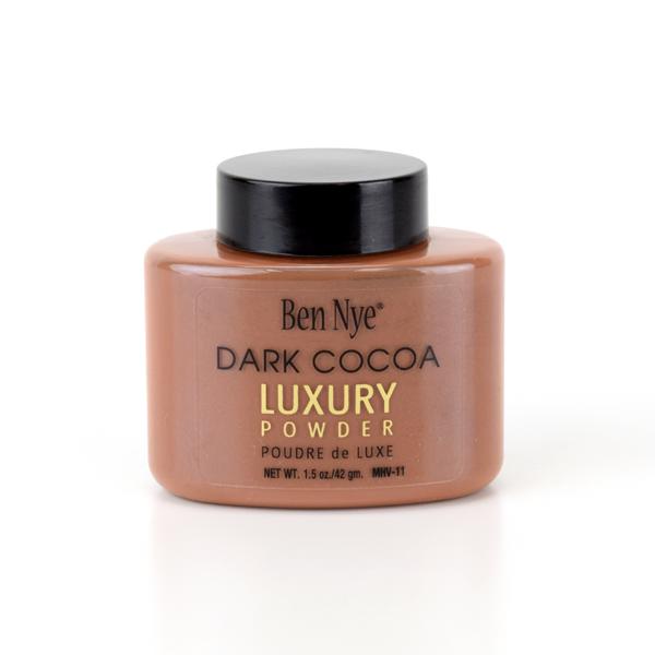 Ben Nye Dark Cocoa Mojave Luxury Setting Powder - Matte Finish for Flawless Makeup | Perfect for Stage, Photography & Everyday Wear