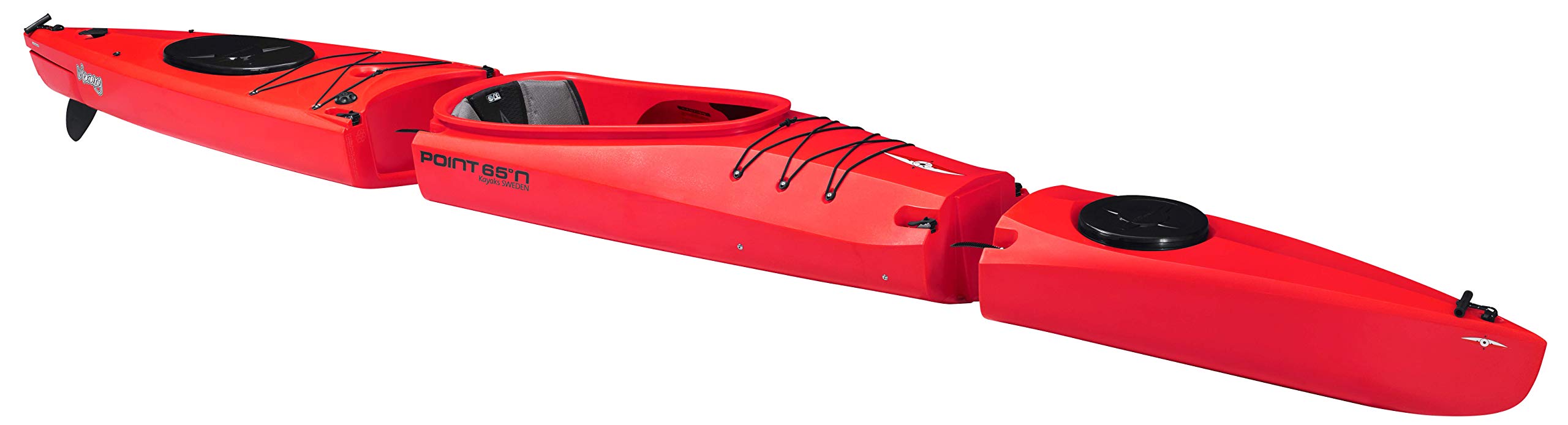 Point 65 Mercury GTX Solo Kayak - Lightweight & Stable Red Fishing Kayak for Solo Paddlers | Perfect for Lakes, Rivers & Coastal Waters