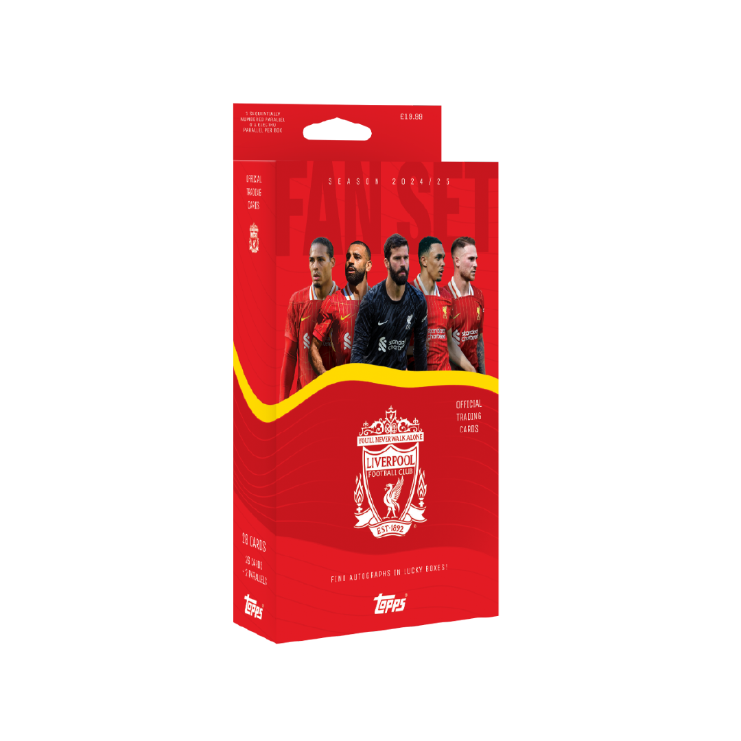 Official Topps Liverpool FC 2024/25 Fan Set - Collectible Soccer Trading Cards for Fans & Gift Ideas - Perfect for Match Days, Display & Memorabilia Collections