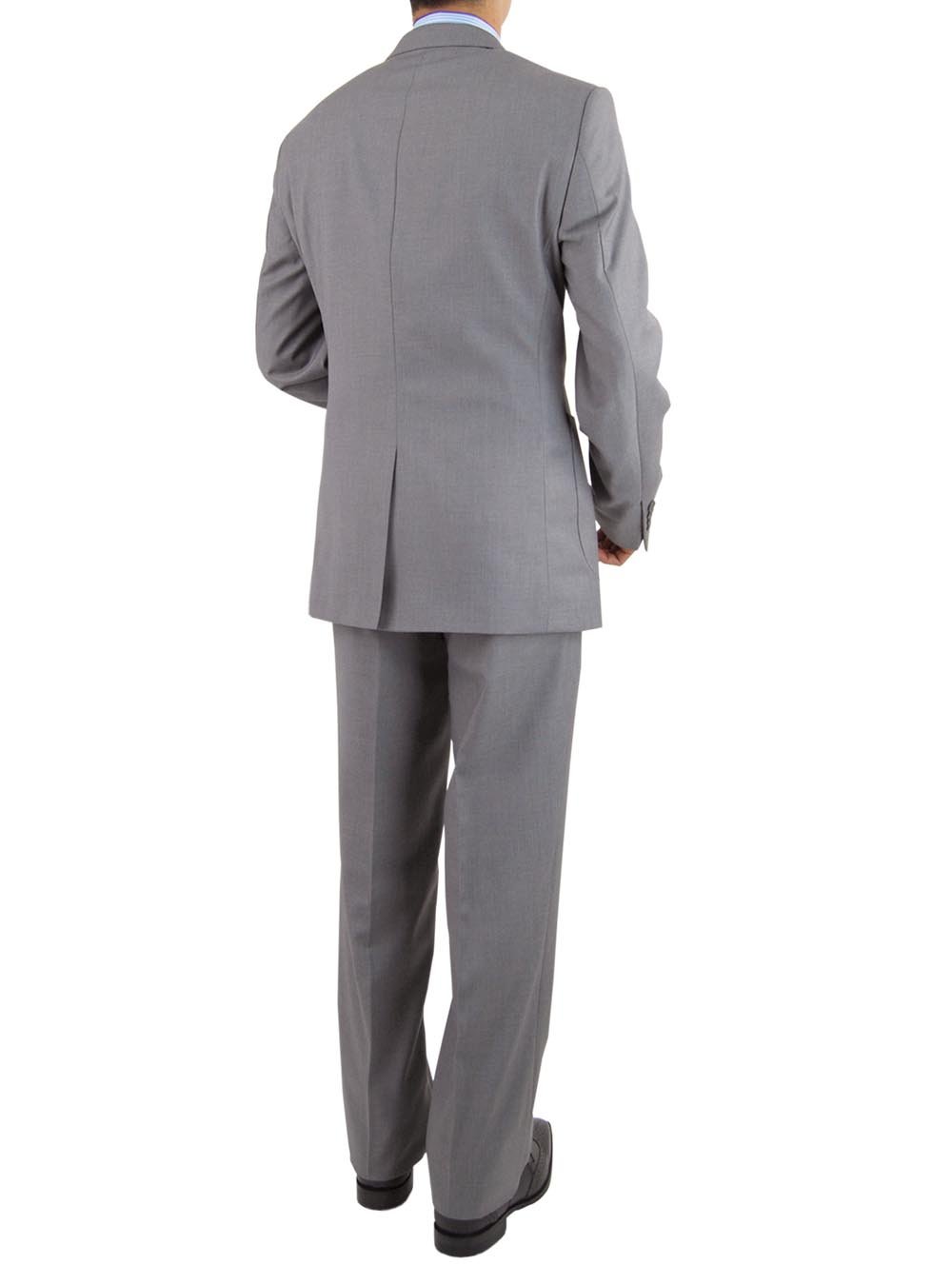 Salvatore Exte Men's Modern Fit 2-Button Suit Set - Slim Fit Blazer & Dress Pants for Business, Weddings & Formal Events