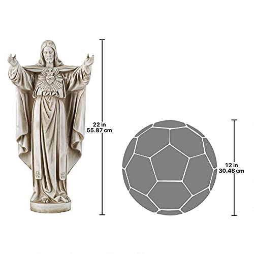 Design Toscano Sacred Heart Religious Garden Statue - 10