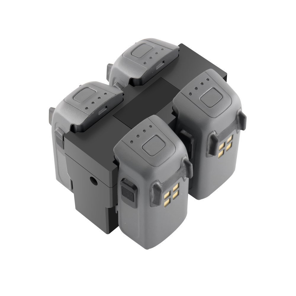 XMIPBS 4-in-1 Intelligent Battery Charger for DJI Spark Drone - Fast Charging with Smart Protection - Perfect for Travel, Outdoor Photography & Aerial Videography