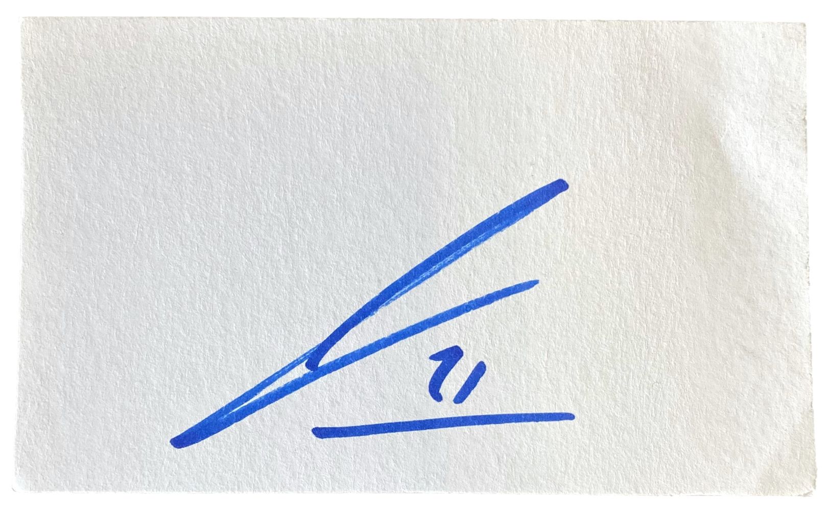 James Van Riemsdyk Autographed Blue Jackets 3x5 Index Card with Sports Illustrated COA - Perfect for Hockey Fans, Collectors, and Memorabilia Displays