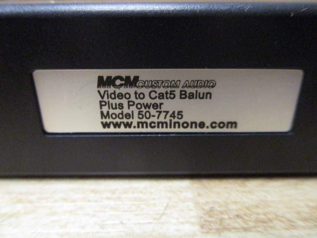 MCM Custom Audio 50-7745 BNC Video + DC Power Balun - HD Video Transmission with Power Over Coax for CCTV Security Systems & Surveillance Cameras