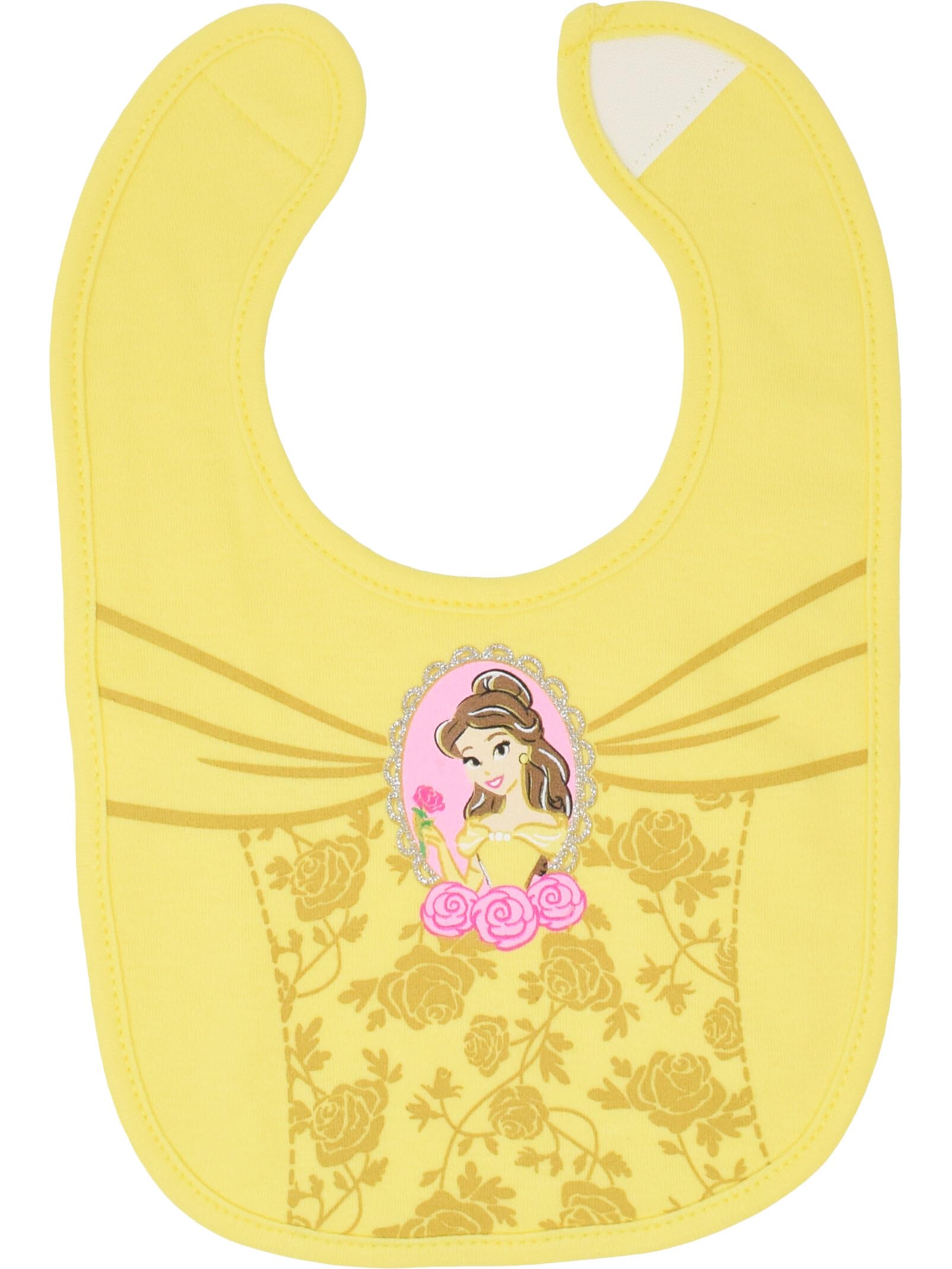 Disney Princess Baby Bibs 5-Pack - Snow White, Aurora, Belle, Ariel & Cinderella - Soft Cotton Drool Bibs for Infants & Toddlers - Perfect for Feeding Time, Daycare & Photo Shoots