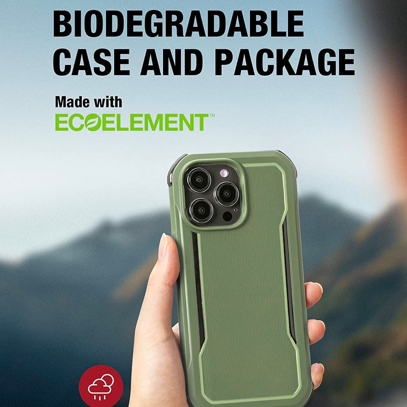 RAPTIC Fort Shield Case for iPhone 14 Pro - MagSafe Compatible, Eco-Friendly Biodegradable & Recyclable Case with Military-Grade 20ft Drop Protection | Perfect for Outdoor Adventures, Travel & Daily Use