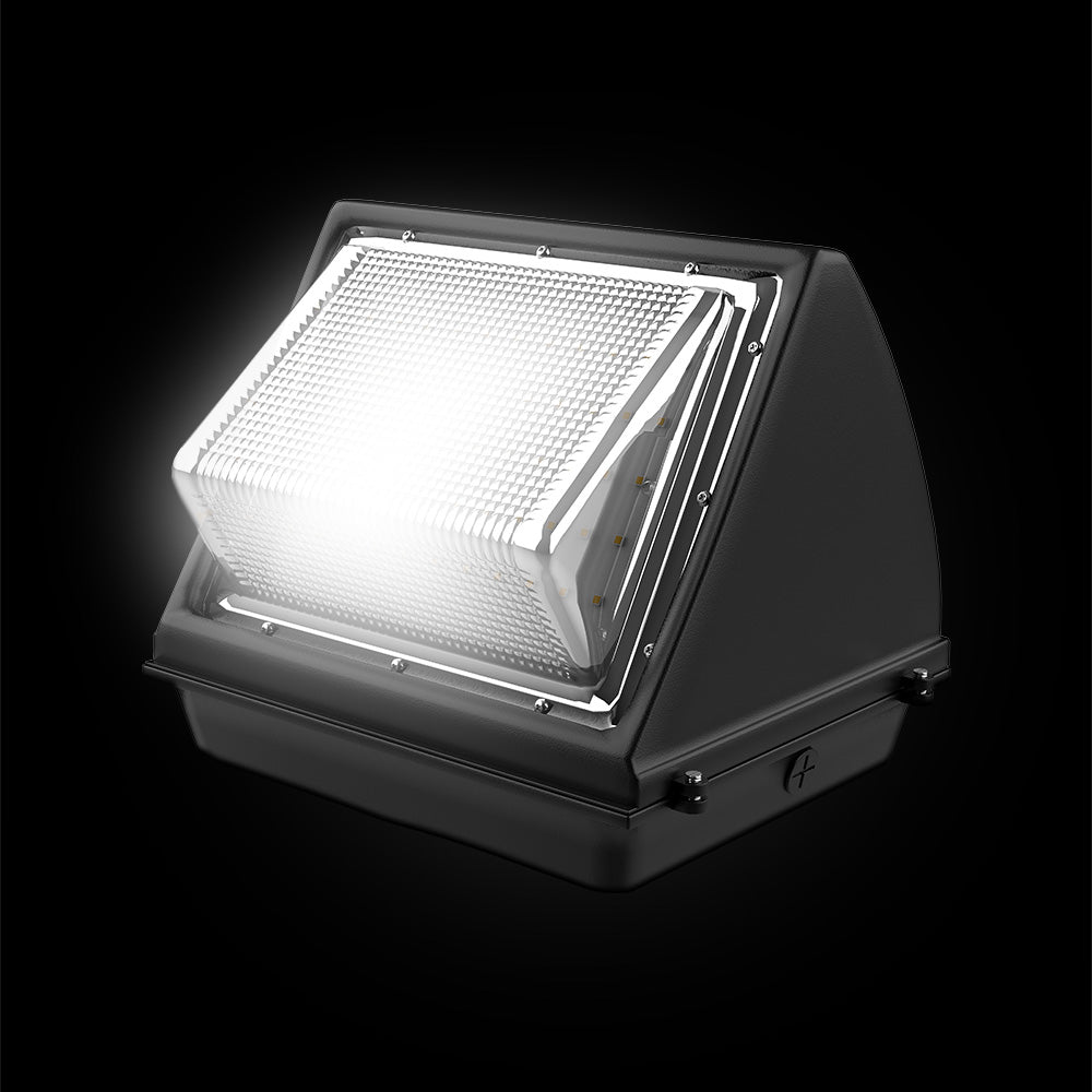 120W LED Wall Pack Light, 5700K Daylight White, Bronze Finish, 420W Equivalent, 15,194 Lumens, Forward Throw - Outdoor Security Lighting for Building Facades, Parking Lots & Warehouse Exteriors