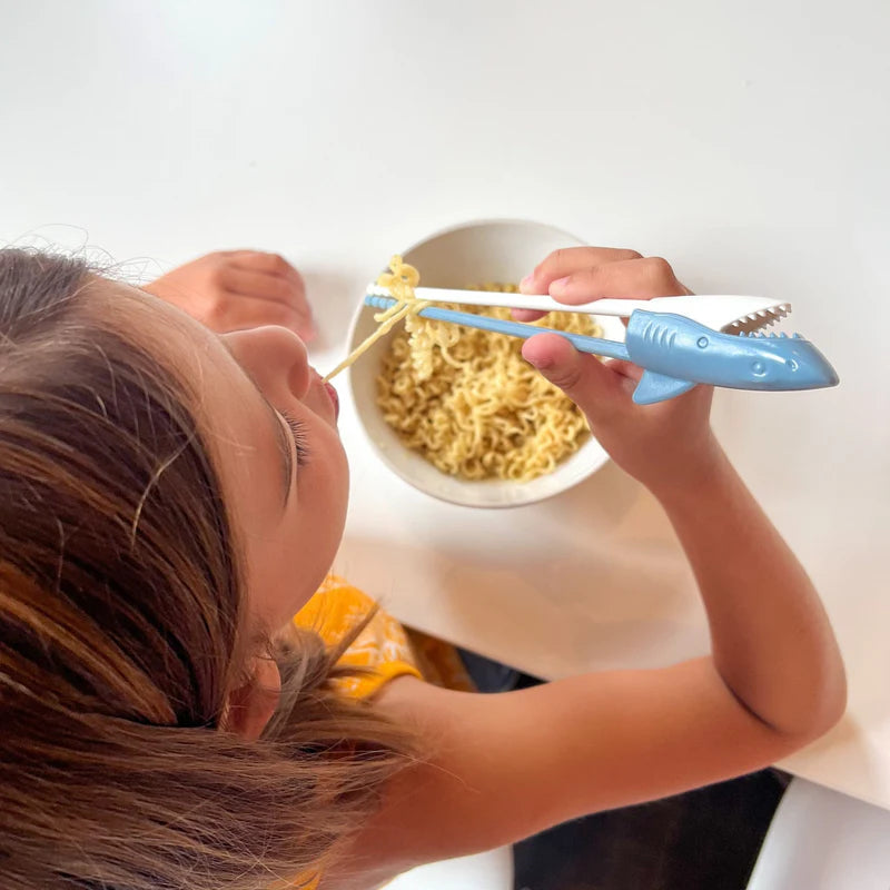Fred Munchtime Shark Chomping Chopsticks - Fun Animal Design Chopsticks for Sushi, Noodles & Asian Cuisine - Perfect for Kids, Parties & Unique Gifts