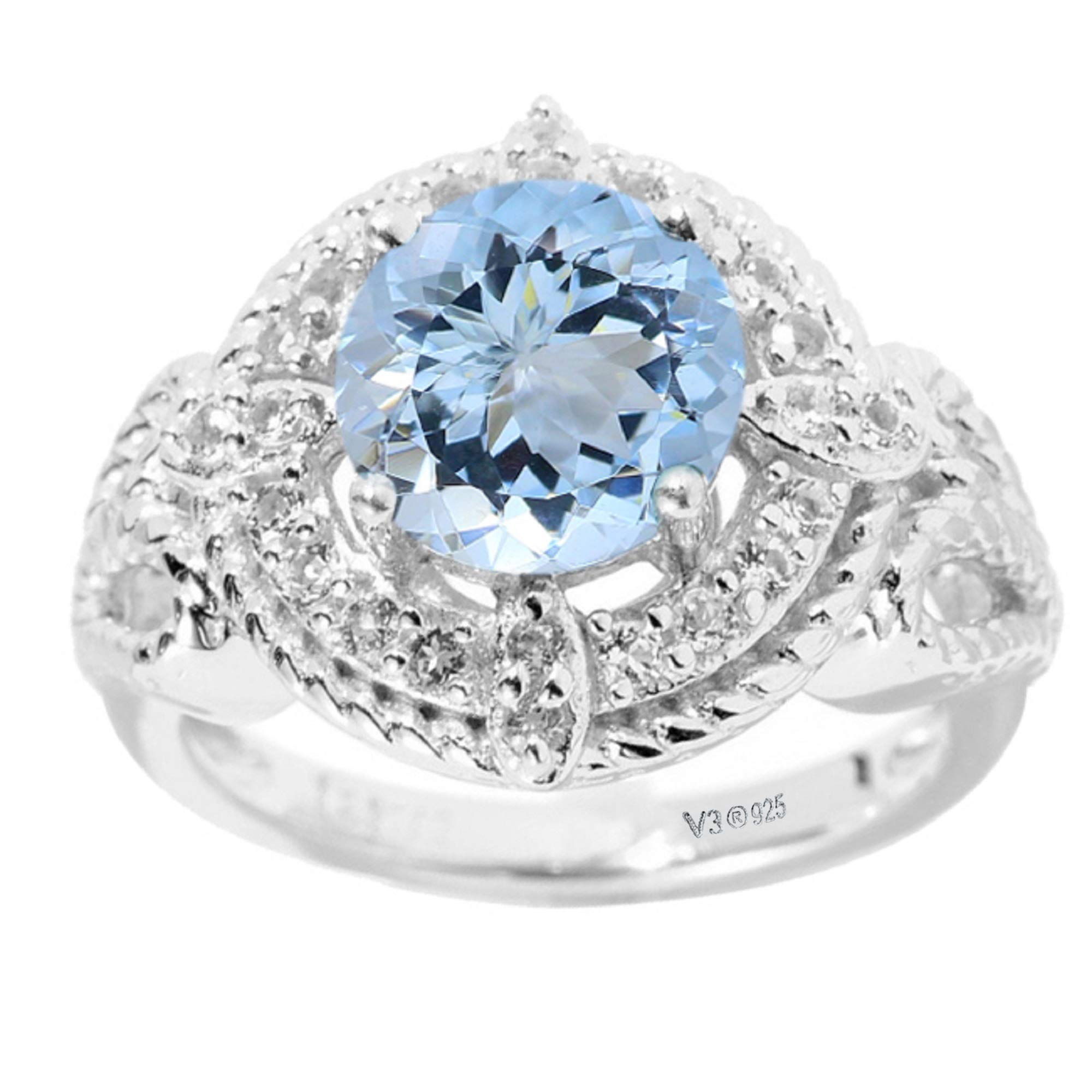 Sterling Silver Halo Ring for Women - Elegant Wedding & Engagement Ring - Perfect for Proposals, Anniversaries, and Special Occasions