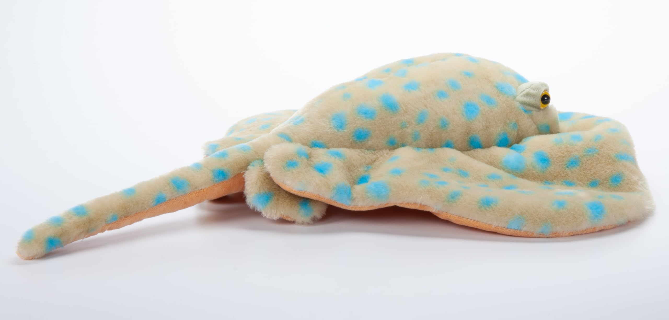 Blue Spotted Ray Stuffed Animal Plush Toy - 22 Inch Soft Stingray Plushie for Kids, Wild Onez Ocean Animal Gift, Cuddly Sea Creature for Bedroom Decor & Birthday Presents