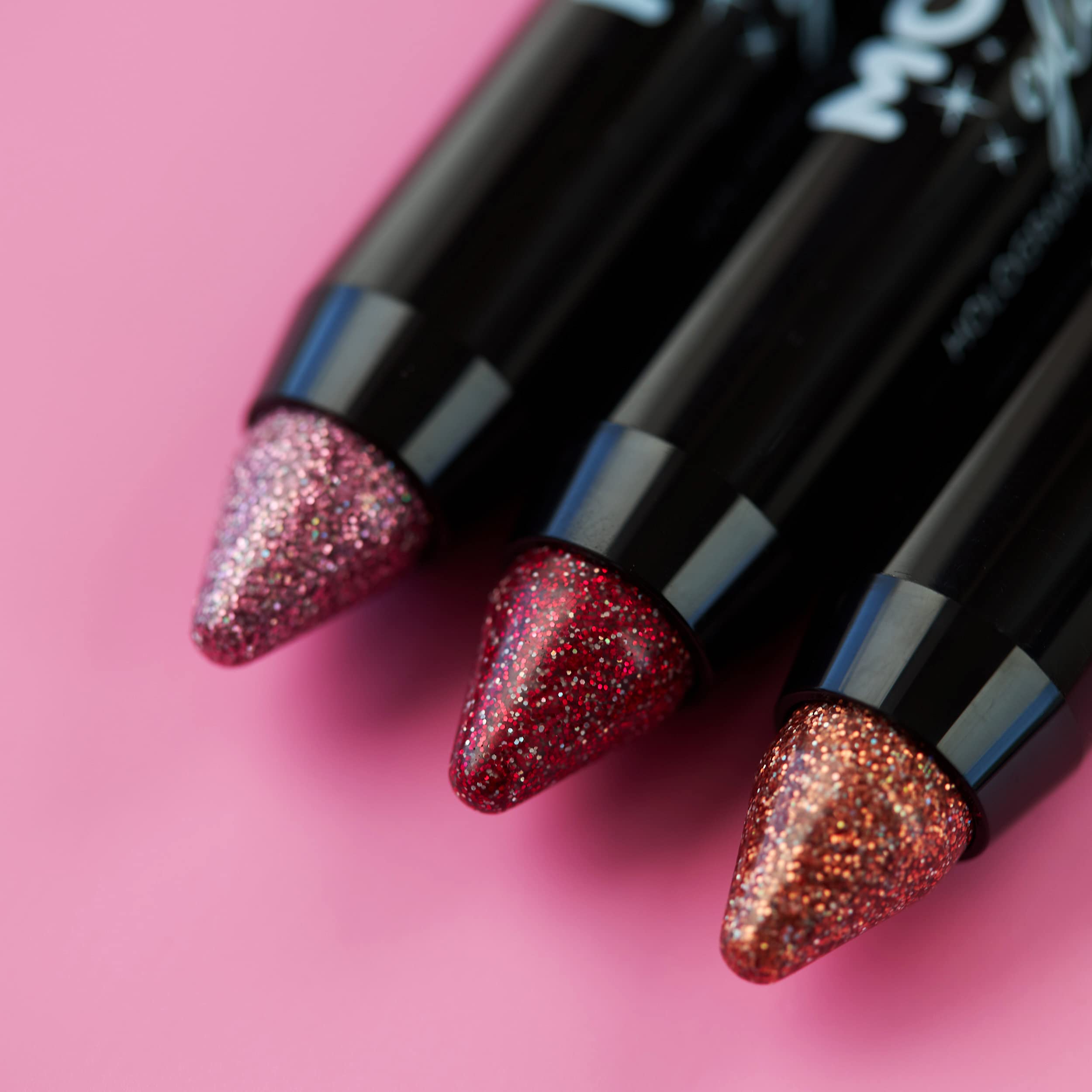 Holographic Glitter Paint Stick & Body Crayon - Face & Body Makeup (0.12oz, Pink) - Perfect for Festivals, Cosplay & Creative Body Art