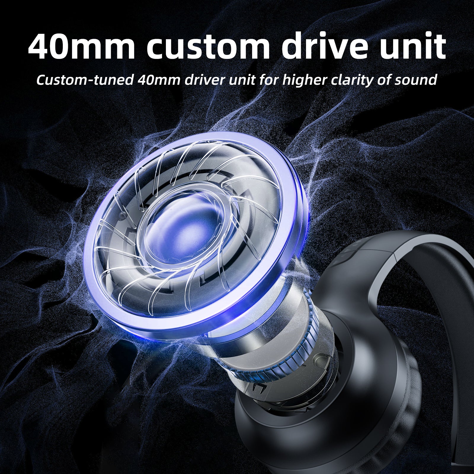 ONIKUMA X36 Gaming Headset with Abyss Flow LED Lights - Comfortable Over-Ear Design & Crystal Clear Sound for PC, PS4, Xbox - Perfect for FPS, Streaming & Late Night Gaming Sessions