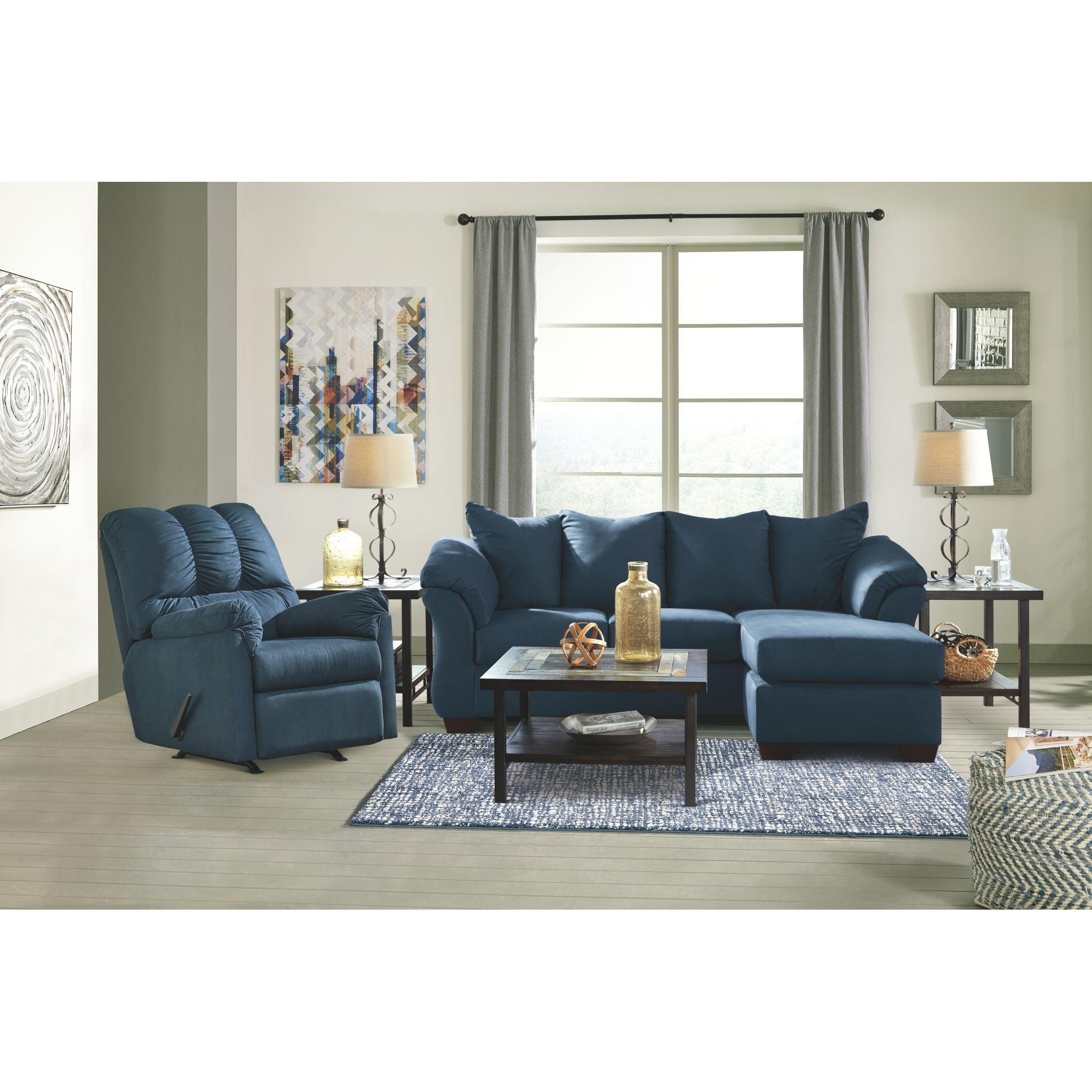 Darcy Rocker Recliner Chair - Comfortable Leather Living Room Furniture for Relaxing & Nursing - Perfect for Home Theater, Nursery Room & Senior Relaxation