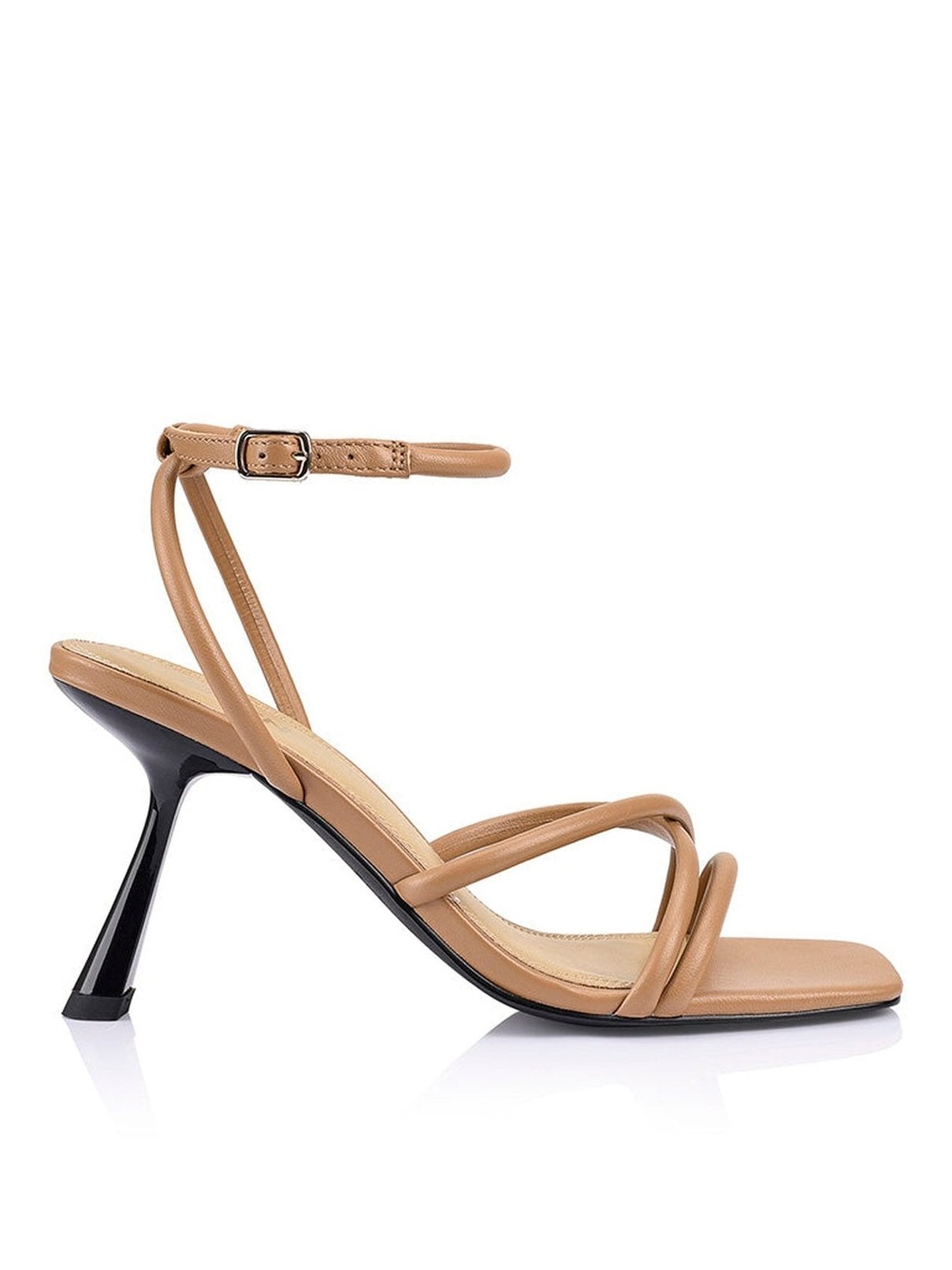 Spruce Heeled Sandals for Women - Soft Tan Genuine Leather Comfortable Summer Dress Sandals - Perfect for Beach, Vacation & Casual Outings
