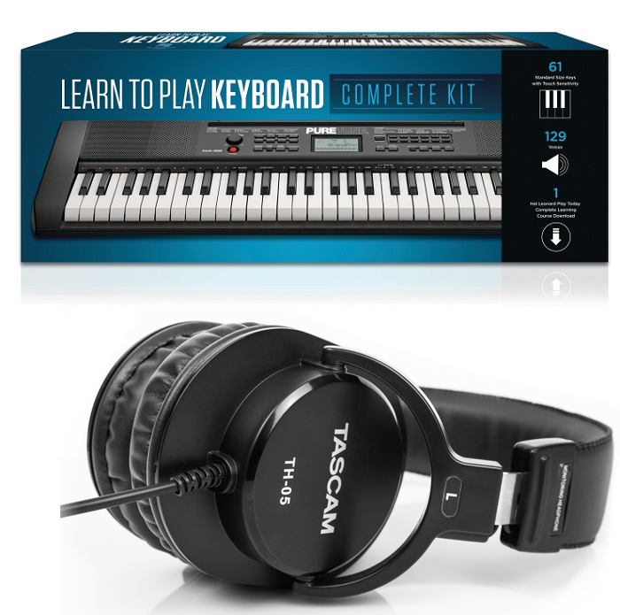 Hal Leonard Learn to Play Keyboard Complete Kit with Free Courseware - Perfect for Beginners & Home Music Practice
