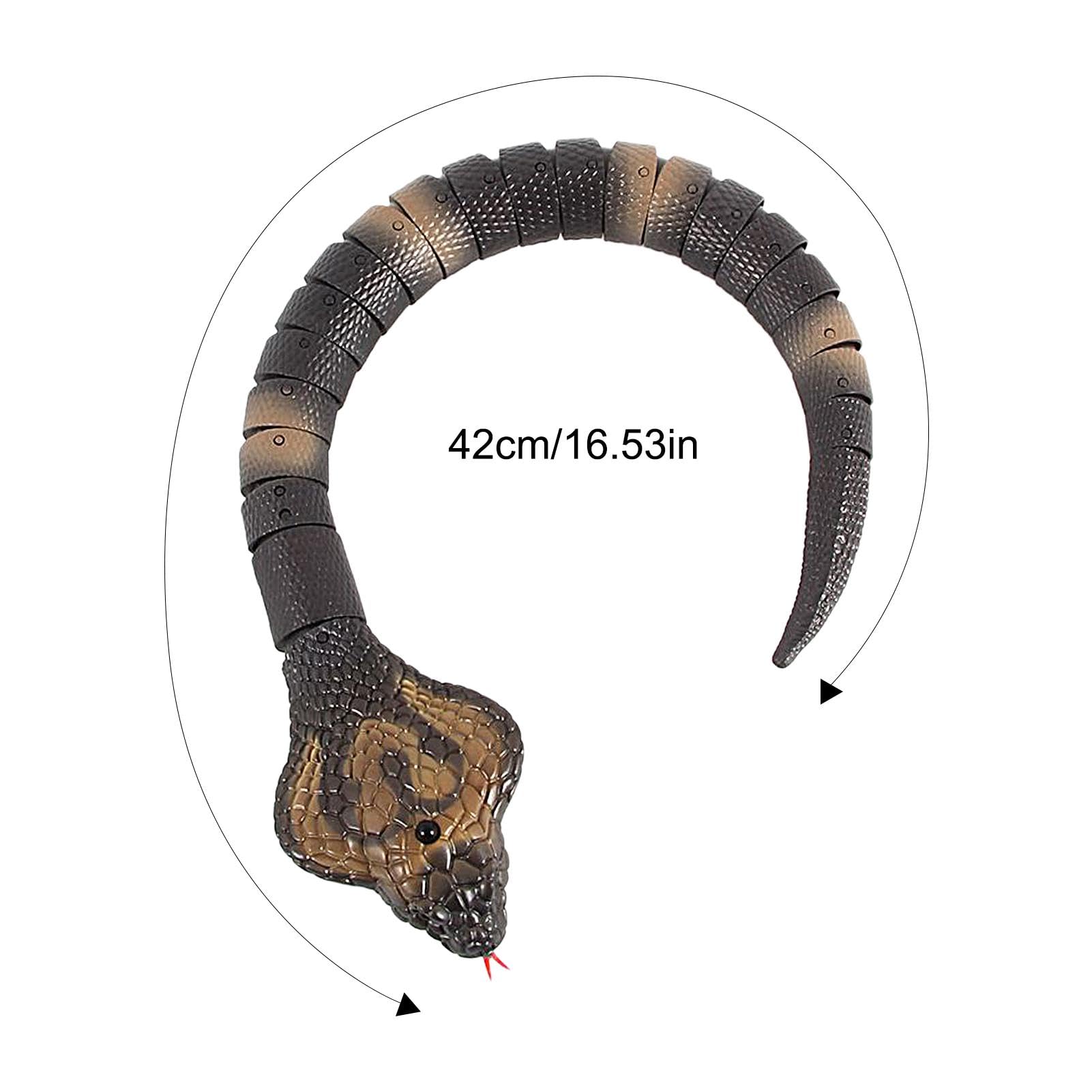 Remote Control Electric Snake Toy - Smart RC Animal Toy with Dual Sensor & Obstacle Avoidance for Kids & Adults - Perfect for Halloween Pranks, Pet Training & Interactive Play