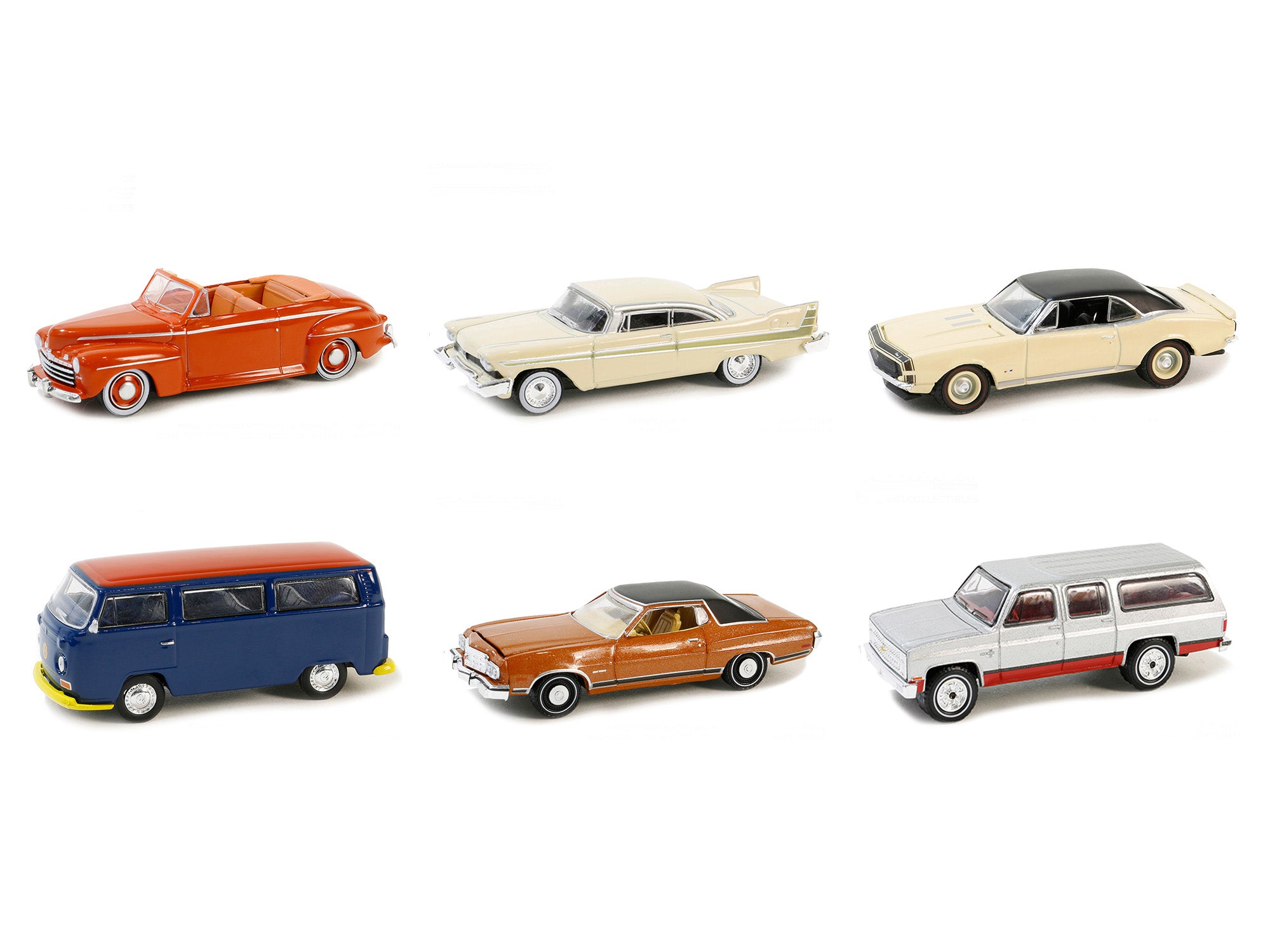 Vintage Ad Cars Set of 6 - Series 10 1/64 Scale Diecast Model Cars by Greenlight - Perfect for Collectors, Display & Gift Giving