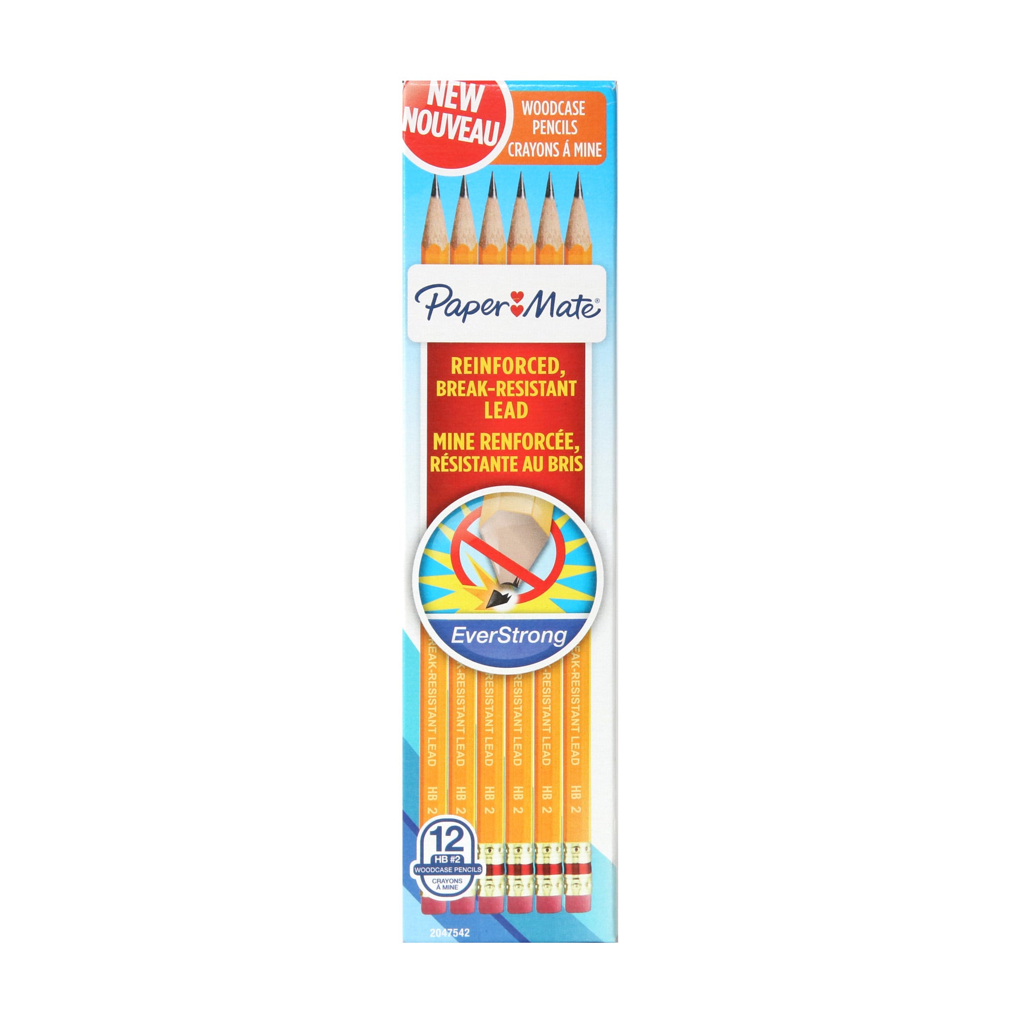 12 Pack EverStrong Woodcase Pencils - Premium #2 HB Graphite Pencils for School, Office & Art - Smooth Writing, Durable & Break-Resistant for Students, Professionals & Artists