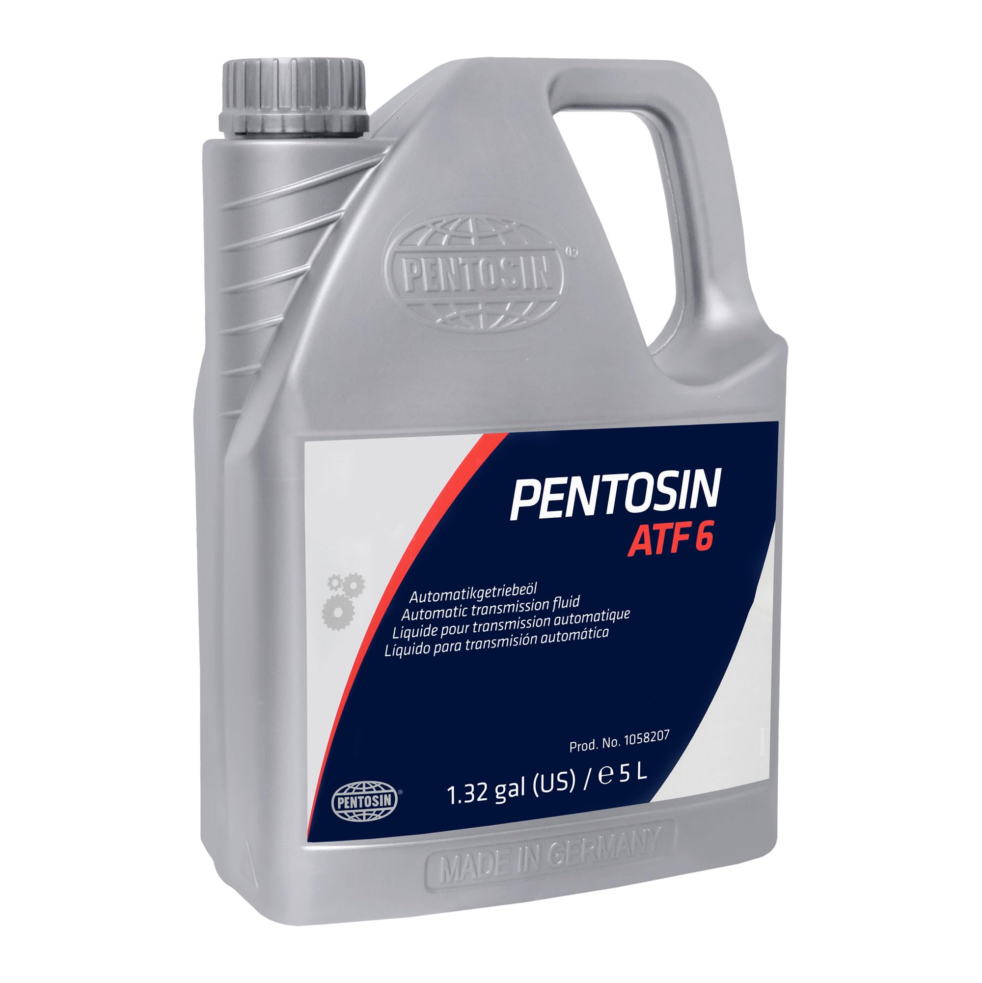Pentosin 1058207 ATF 6 Long-Life Fully Synthetic Automatic Transmission Fluid - 5 Liter Jug for Aston Martin, Audi, Bentley, Jaguar, Land Rover, Maserati, Rolls Royce | Premium Transmission Fluid for Smooth Gear Shifting & Extended Vehicle Life | Ideal for High-Performance Luxury Cars & SUVs