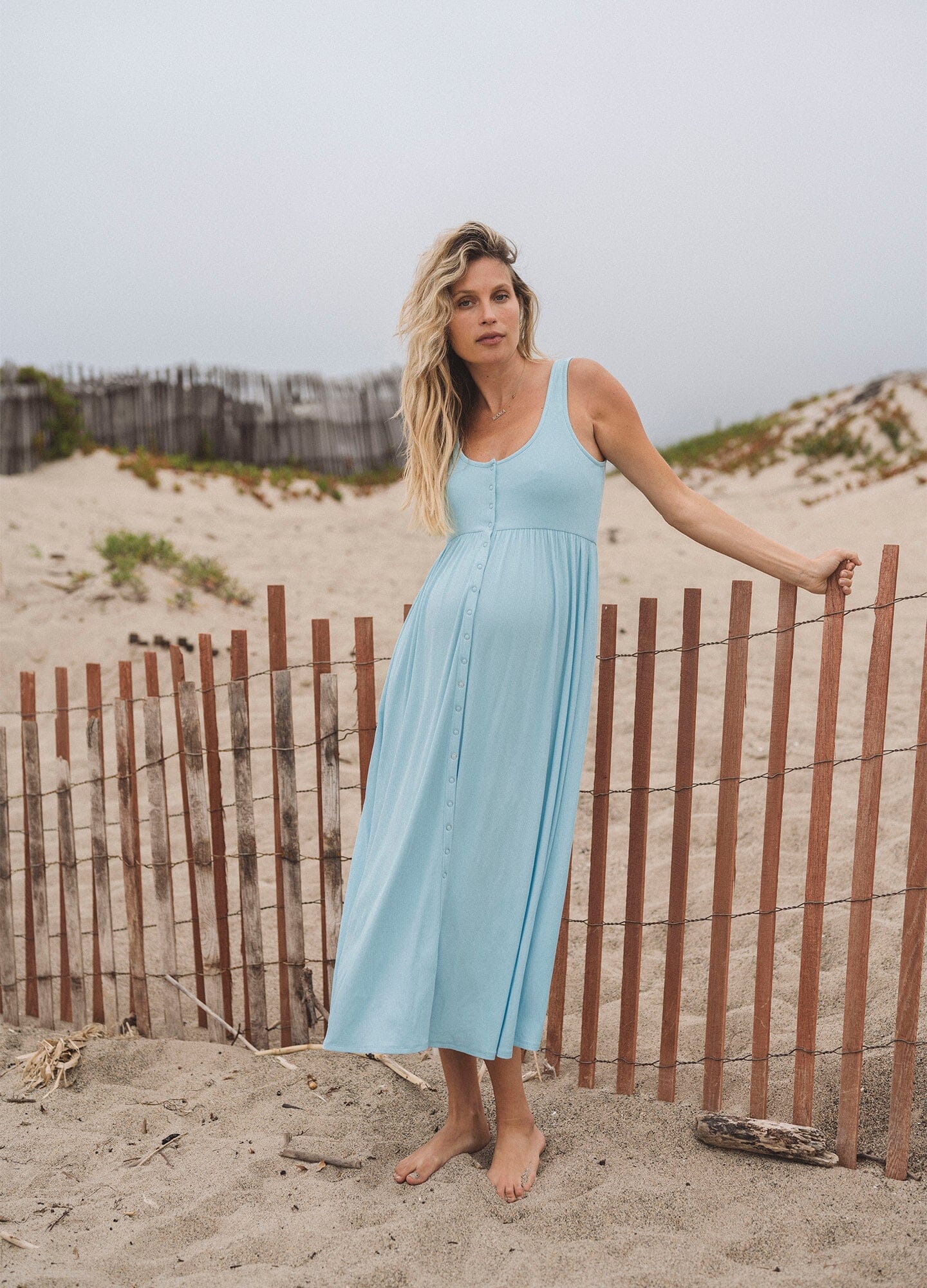 Ultra Soft Ribbed Nursing Tank Dress for Moms - Perfect for Breastfeeding, Maternity Wear & Comfortable Everyday Outfits