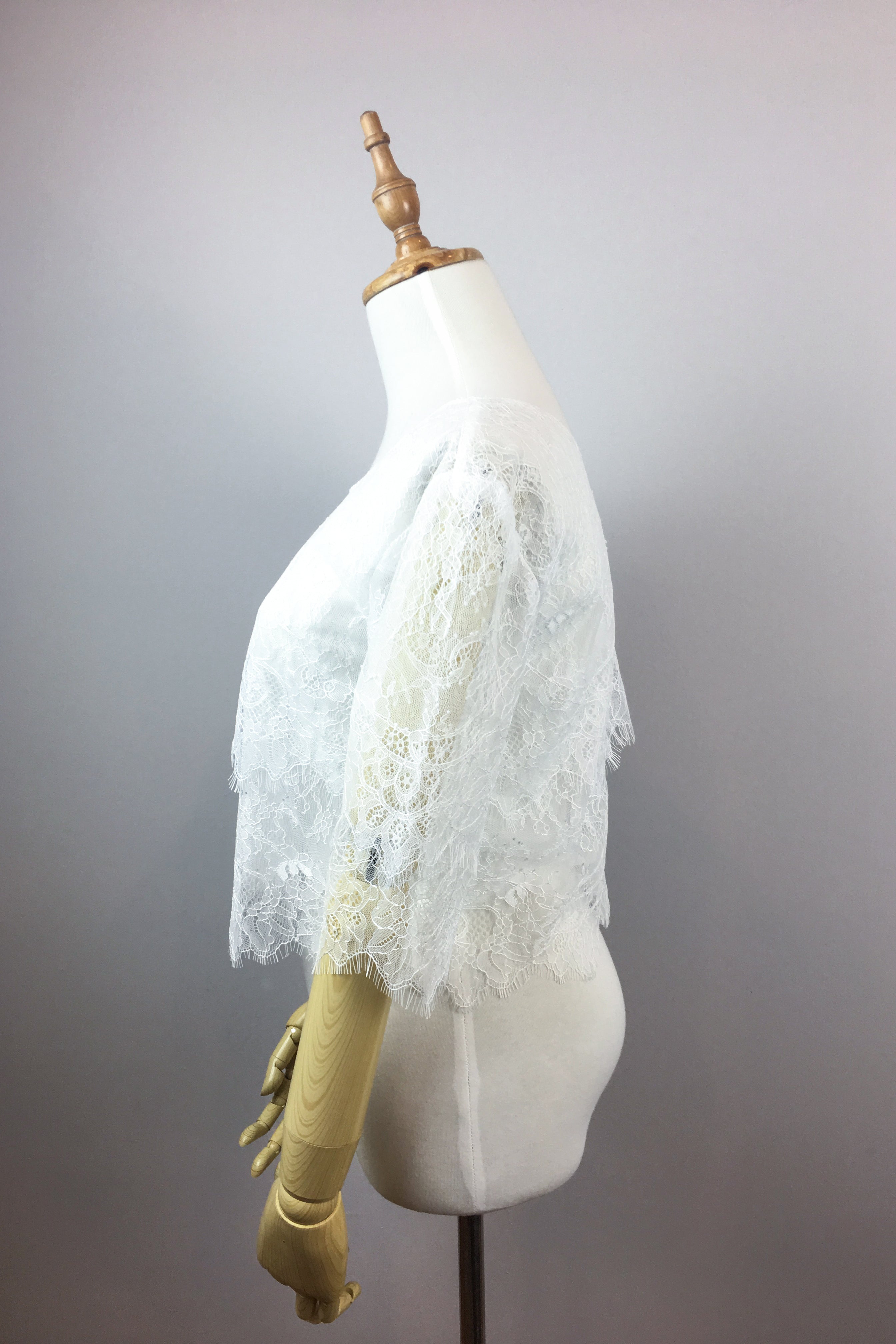 Elegant Lace Bolero Bridal Cover Up - Summer Wedding Shawl for Brides & Bridesmaids - Perfect for Beach, Church, and Outdoor Ceremonies