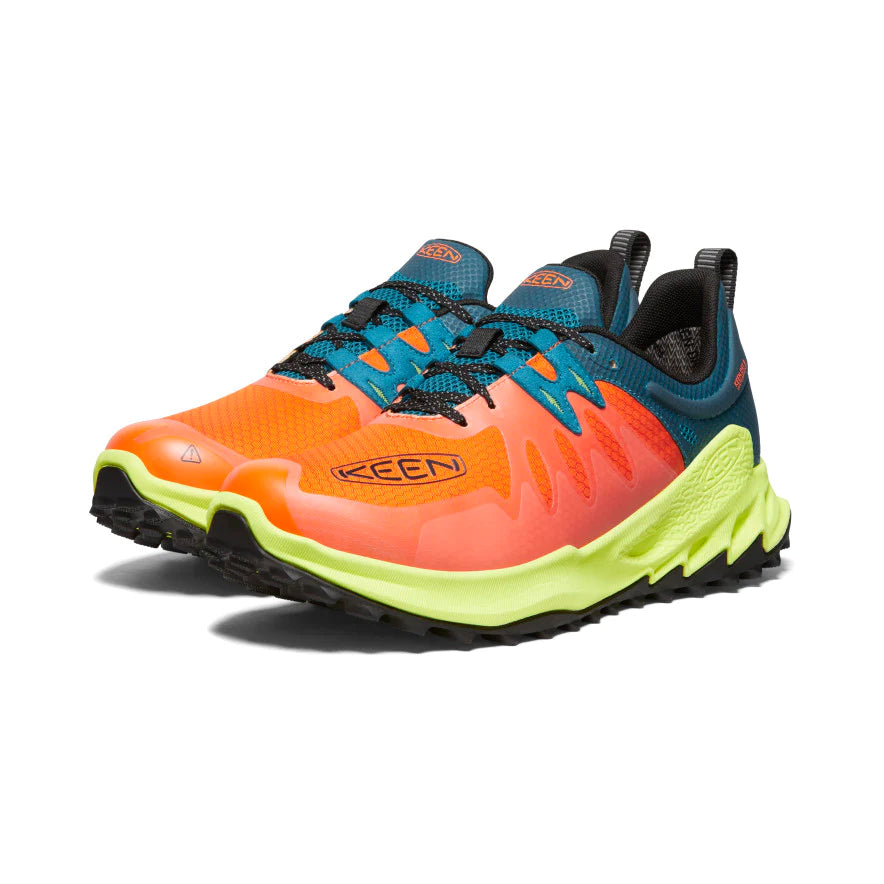 Men's Zionic WP Waterproof Hiking Shoes - Scarlet Ibis/Deep Lagoon - Perfect for Outdoor Adventures & Trail Running
