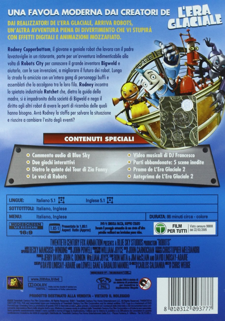 Robots (Special Edition) - Italian Version | Collectible Sci-Fi Book for Fans & Enthusiasts | Perfect for Gifts, Display, and Sci-Fi Collections