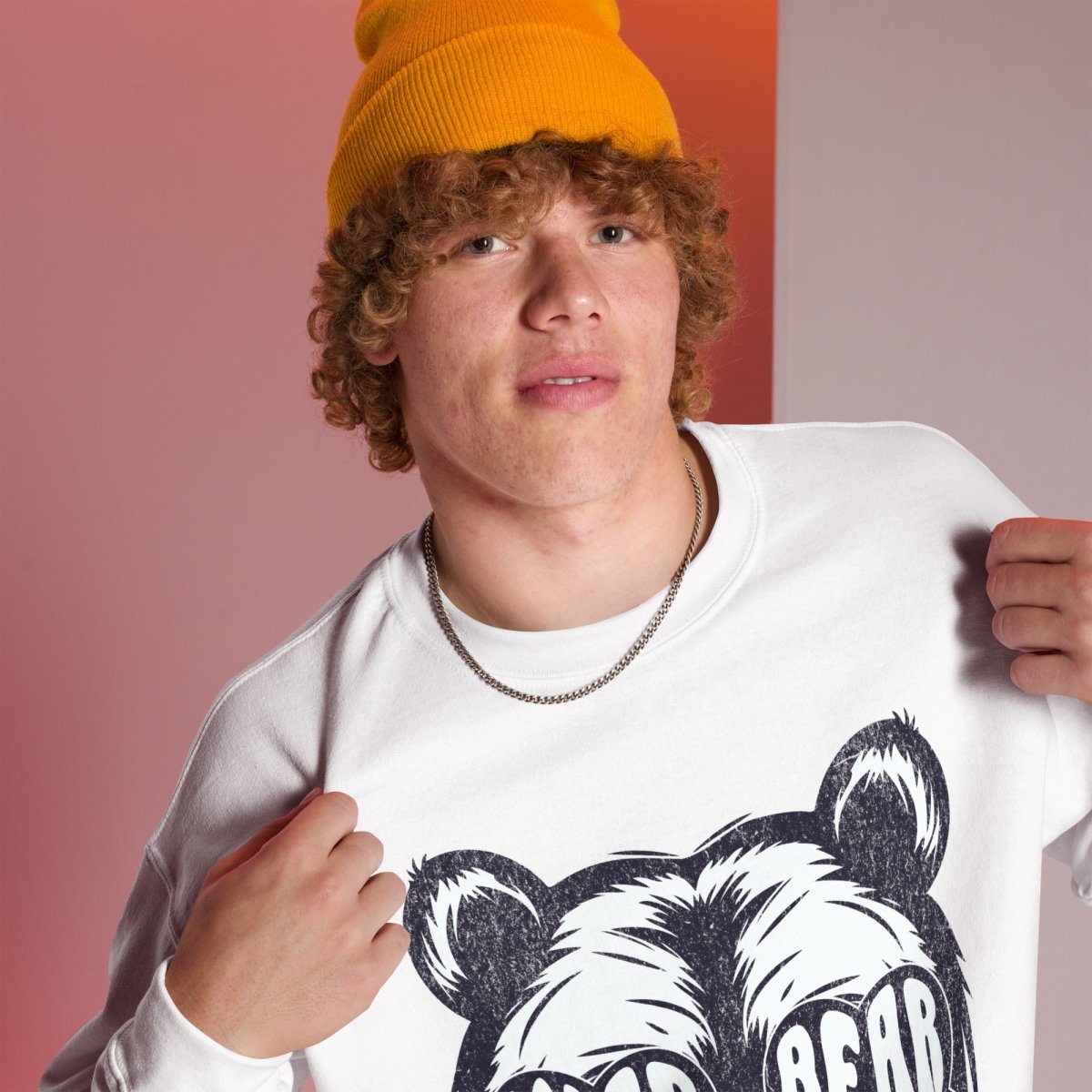 Sober Bear Unisex Sweatshirt - Comfortable Pullover Hoodie for Men & Women | Casual Streetwear, Lounge & Outdoor Activities