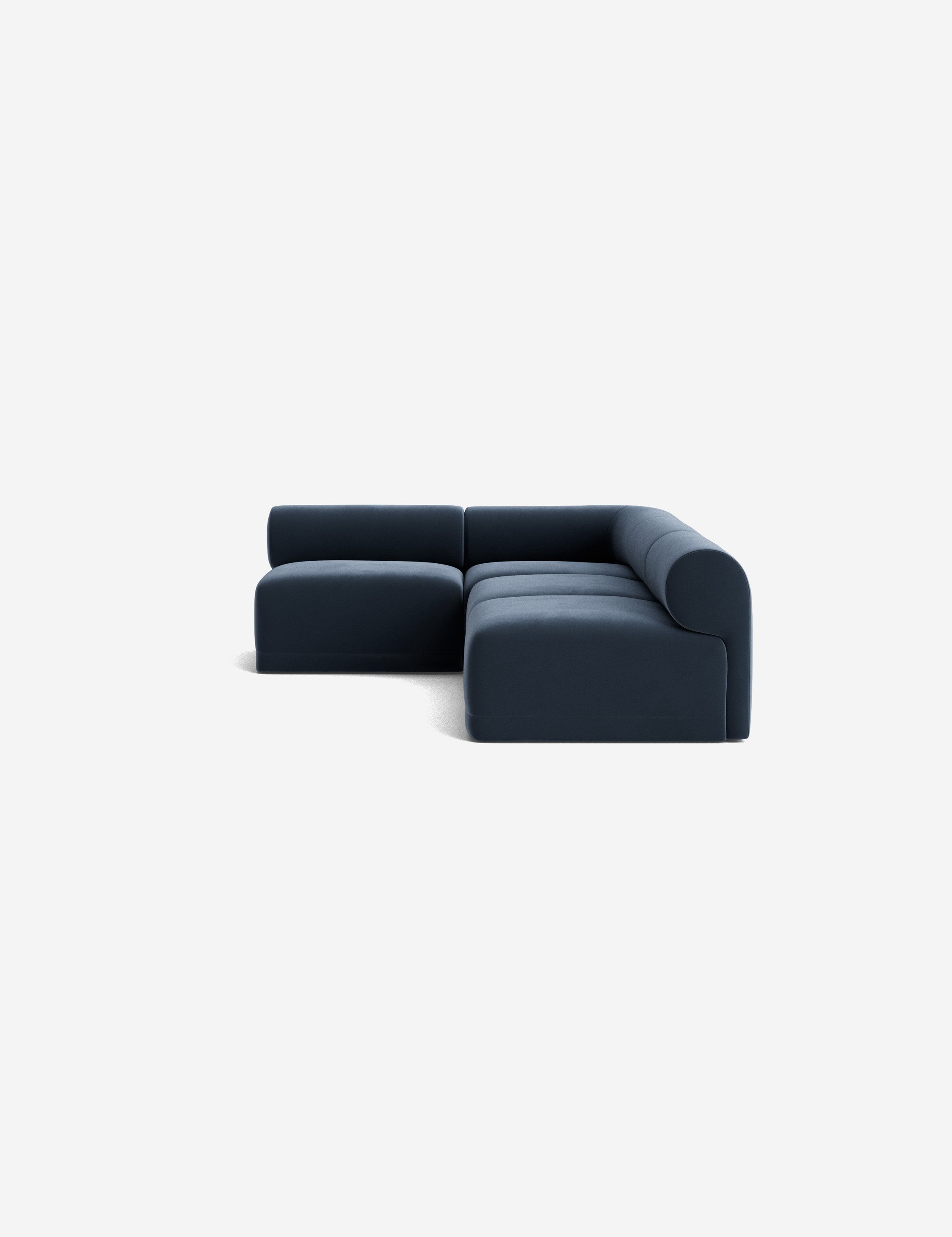 Modern Carson Sectional Sofa - Comfortable L-Shaped Couch for Living Room, Family Room & Home Theater - Soft Fabric Upholstery with Reversible Chaise