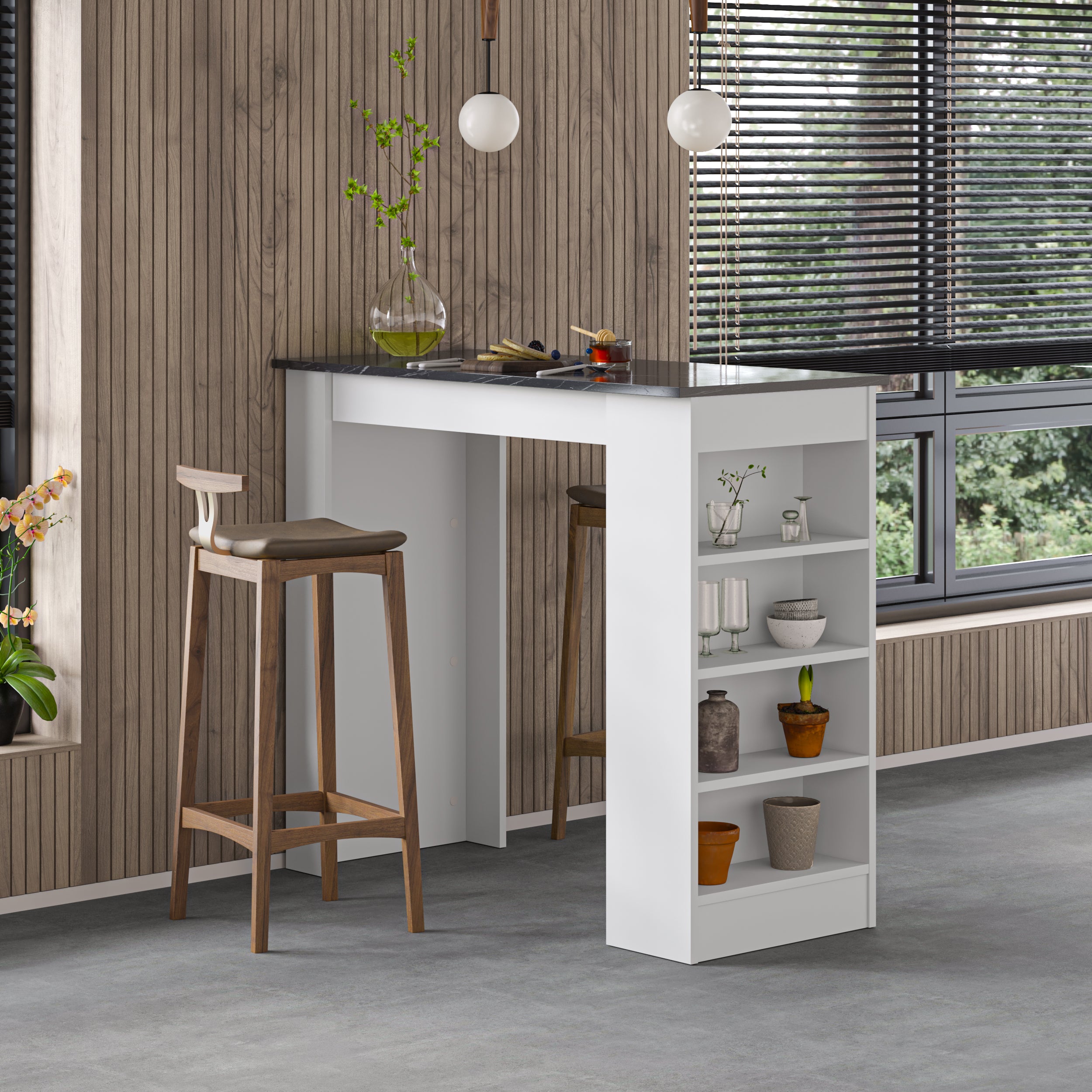 Yoko Bar Table - Modern Counter Height Dining Table for Kitchen, Breakfast Nook & Small Spaces | Perfect for Apartments, Condos & Home Bars