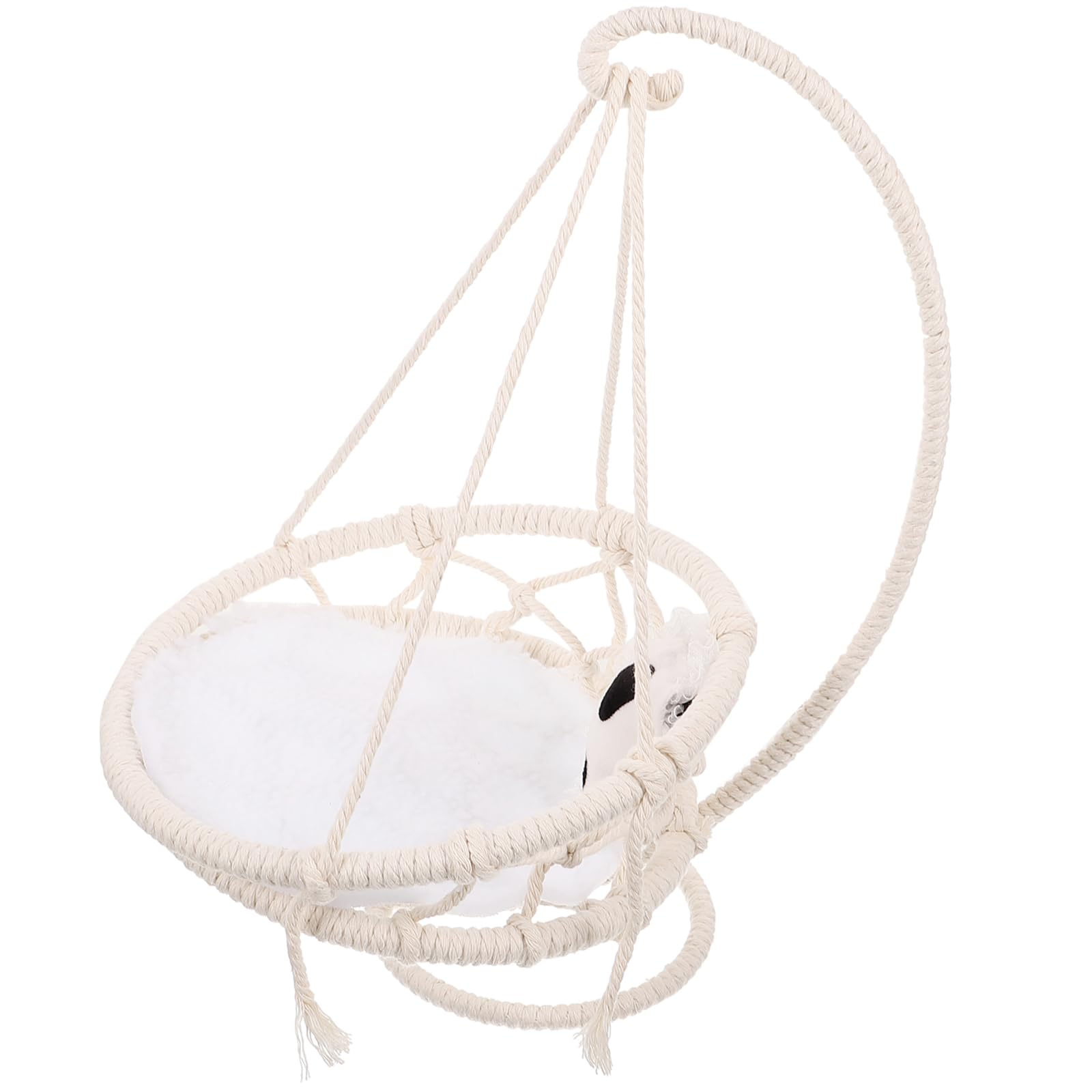FRCOLOR Rat Hammock Swing Bed - 10X13in Large Woven Hanging House for Hamsters, Guinea Pigs & Small Pets - Durable Reptile Cage Accessories for Play & Rest - Perfect for Cage Enrichment & Climbing Fun