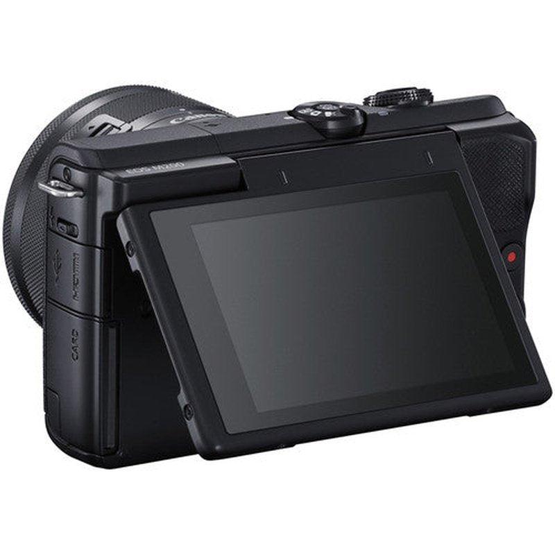 Canon EOS M200 Mirrorless Digital Camera with 15-45mm Lens Kit - Black | Compact & Lightweight for Vlogging, Travel Photography & Everyday Use