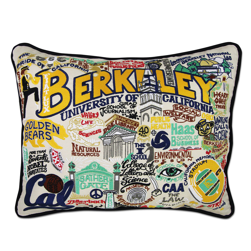 UC Berkeley Golden Bears Embroidered Throw Pillow - College Dorm Decor, Alumni Gift, Cal Bears Fan Merch - Perfect for Home, Office & Game Day Spirit