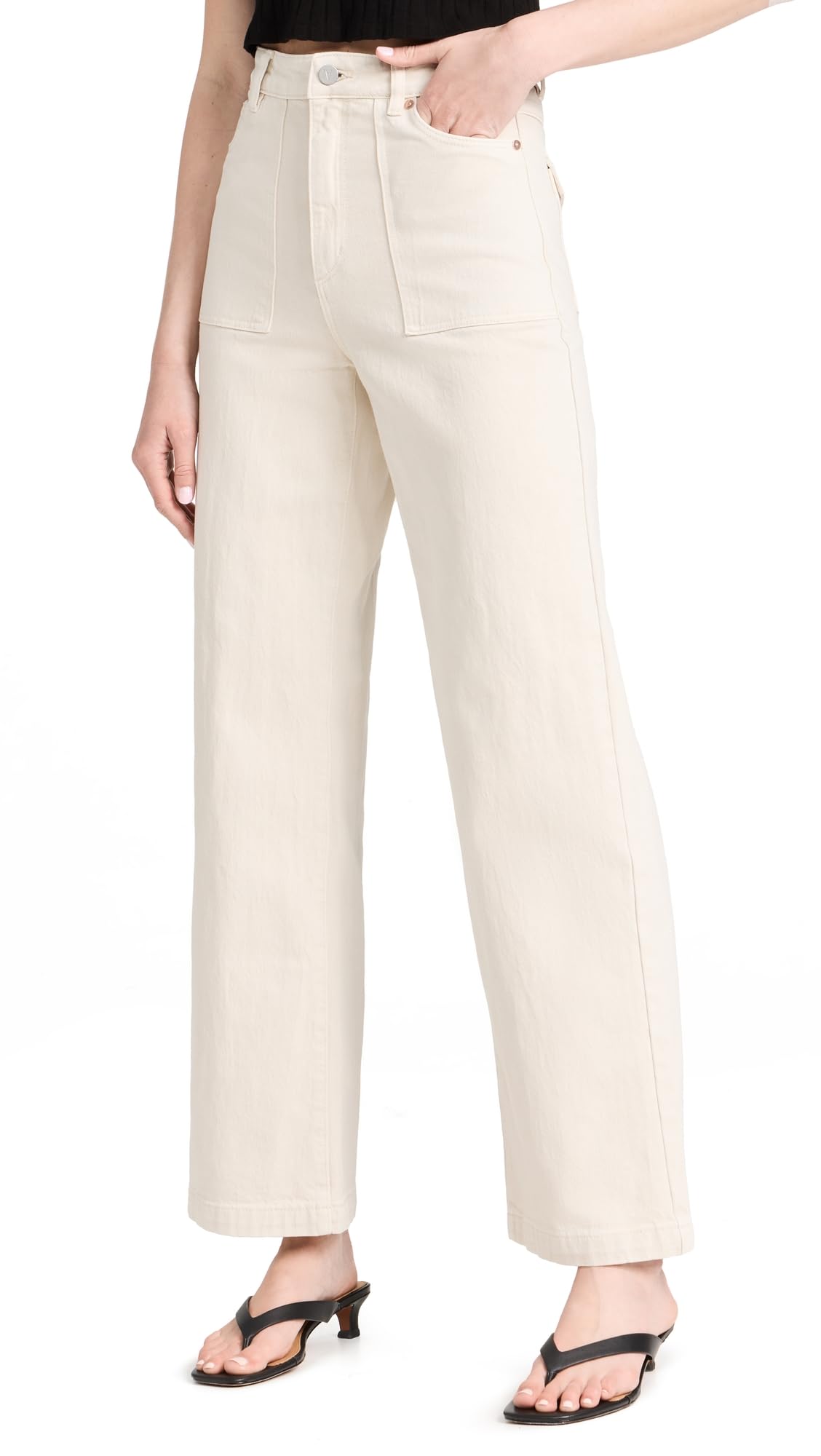 Women's High Waist Wide Leg Jeans - 94% Cotton Stretch Denim for Comfort & Style | Perfect for Casual Wear, Office & Night Out