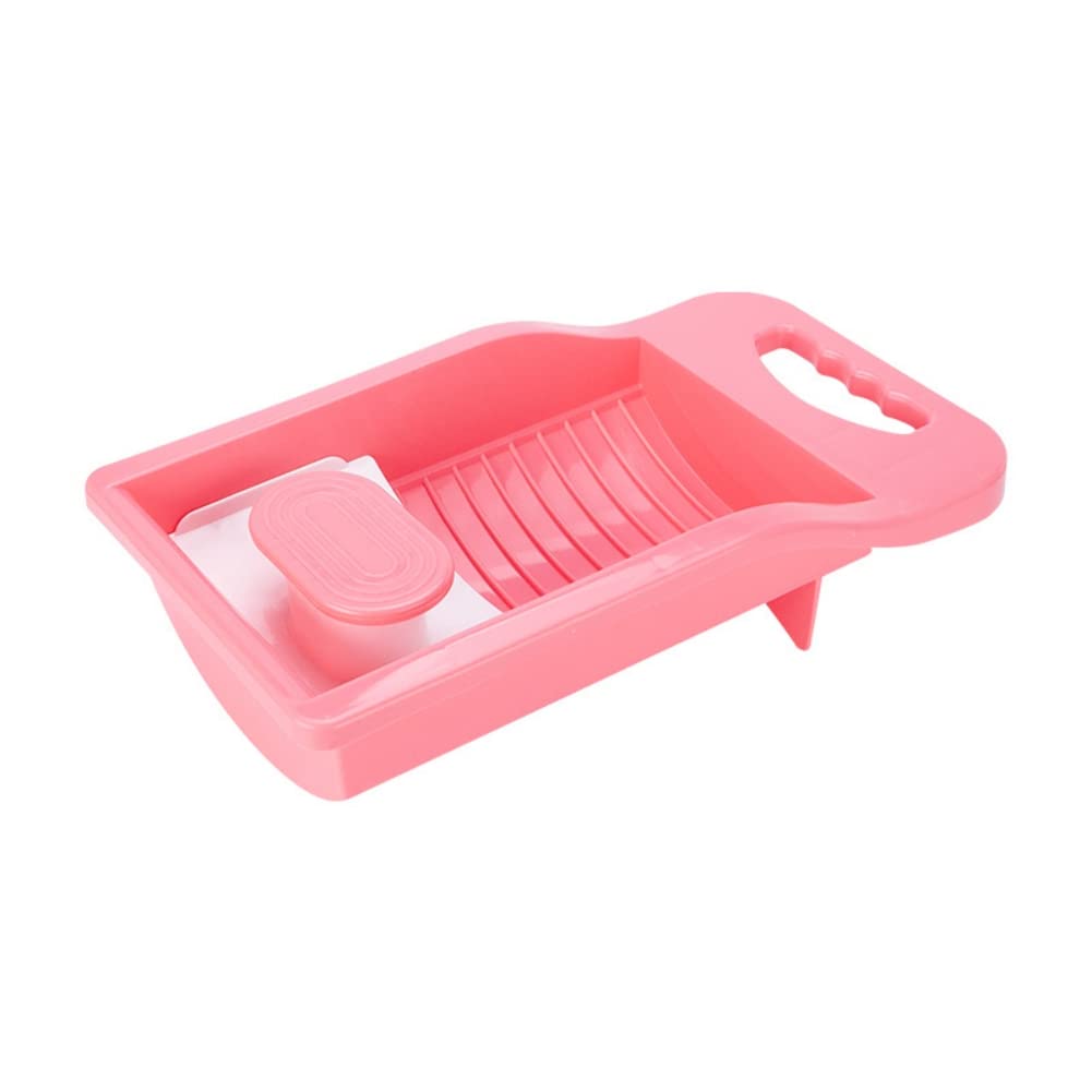 Valcatch Plastic Laundry Tub with Washboard - Hand Wash Clothes Basin for Delicates & Small Loads | Perfect for Camping, RV, Apartments & Off-Grid Living