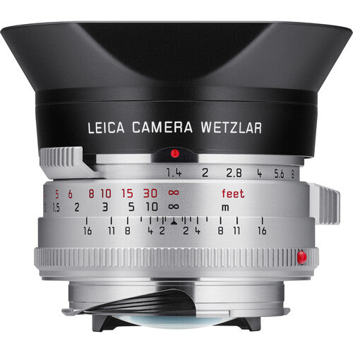 Leica 35mm f/1.4 Summilux M Lens (Silver) - Premium Prime Lens for Street & Portrait Photography | Compatible with Leica M Mount Cameras | Perfect for Low Light & Travel Photography