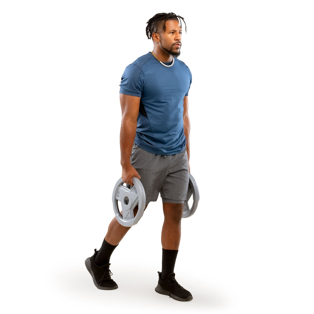 MCW 110lb Olympic Weight Set - Premium Home Gym Equipment for Strength Training & Fitness Workouts - Perfect for CrossFit, Powerlifting & Bodybuilding