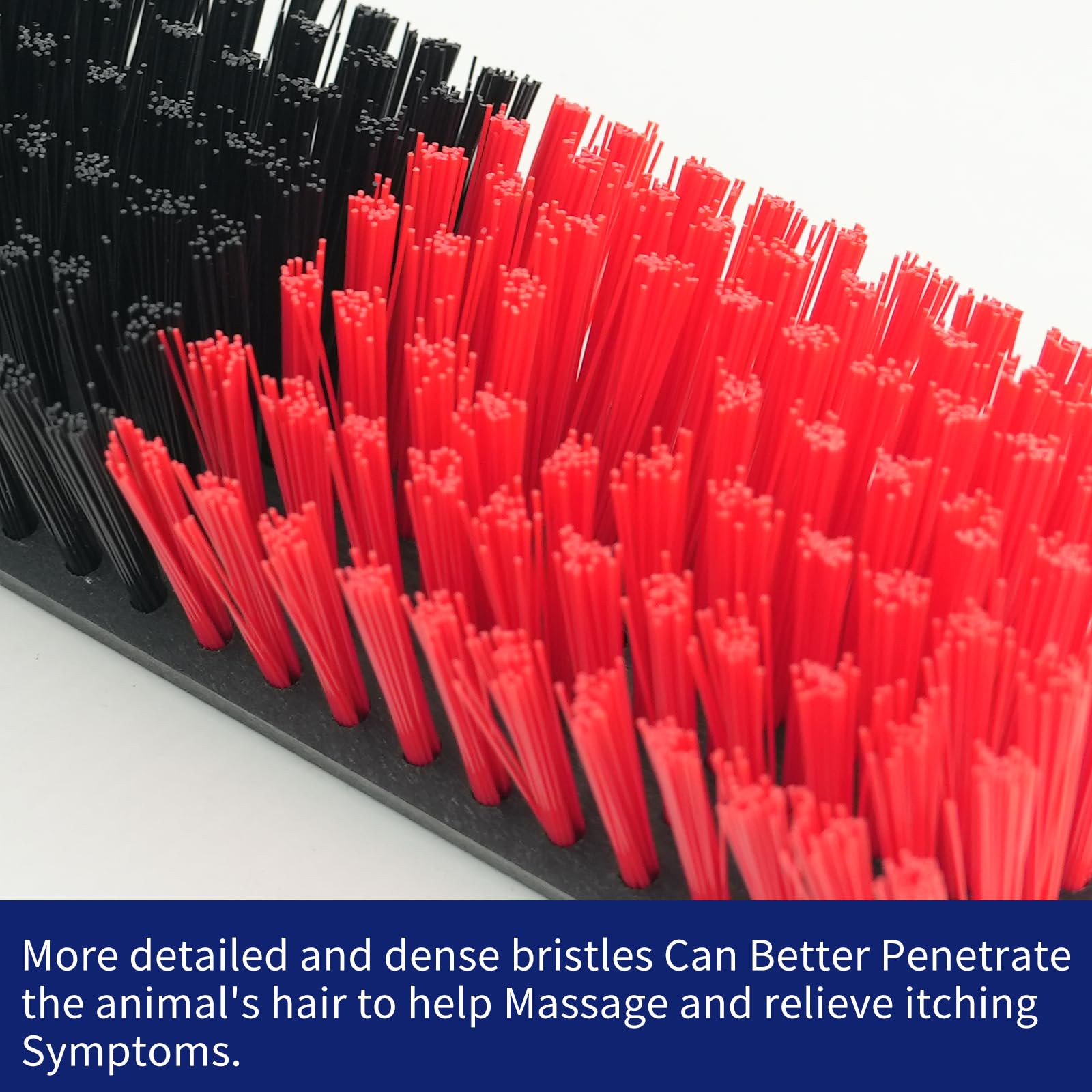 Livestock Scratch Brush with 4 Screws - Durable Animal Back Scratcher for Cows, Cattle, Sheep, Horses & Pigs - Massage Grooming Tool for Barn, Stable & Farm Use