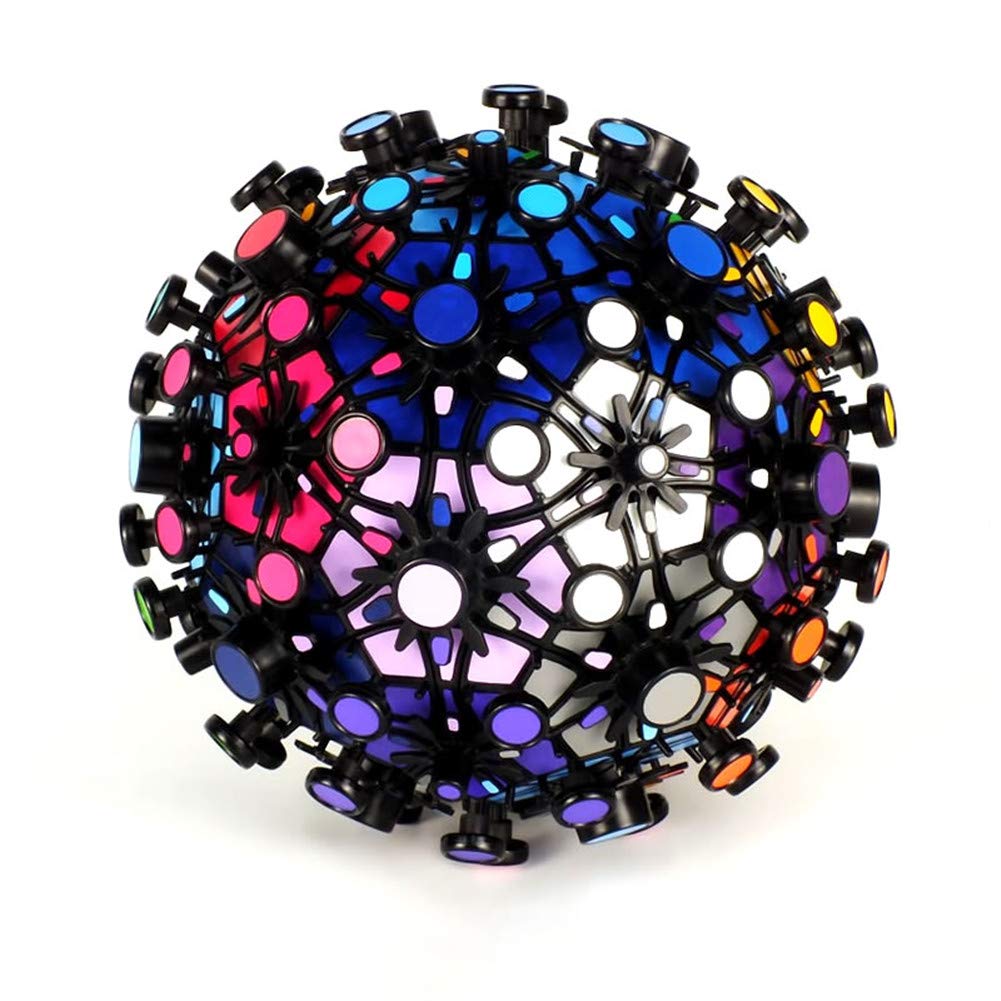 DIY Football Magic Cube Stickers - 3D Speed Puzzle Brain Teaser for Kids - Creative Educational Toys for Boys & Girls - Perfect for Birthday Gifts, Party Favors and STEM Learning Activities